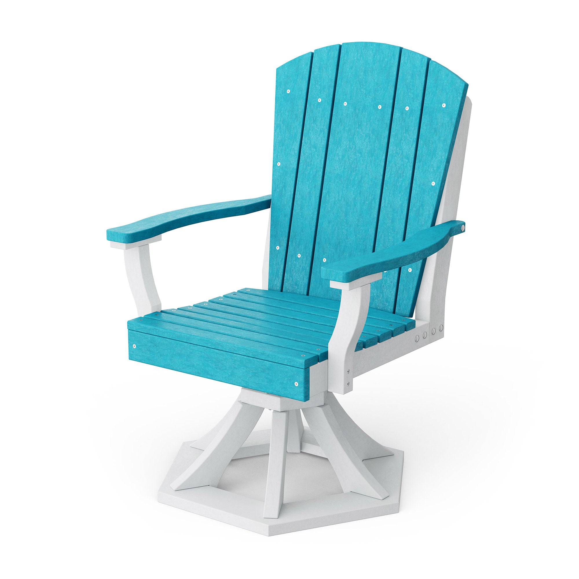 Heritage Swivel Dining Arm Chair - Solid Wood Upholstered Side Chair for Kitchen, Dining Room & Office - Comfortable & Stylish Seating Solution