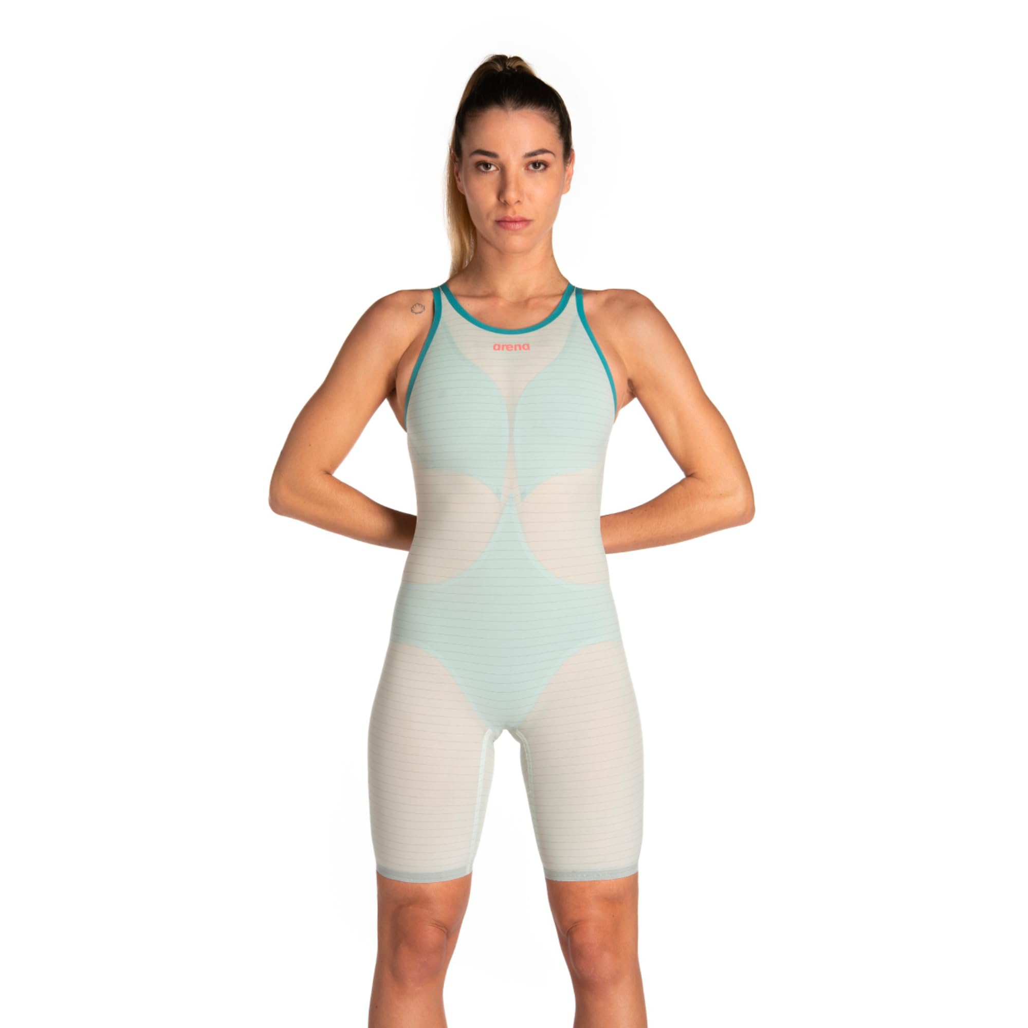 Arena Powerskin Carbon Air² Women's Open Back Competition Swimsuits - High Performance Racing Swimwear for Triathlon & Swim Training