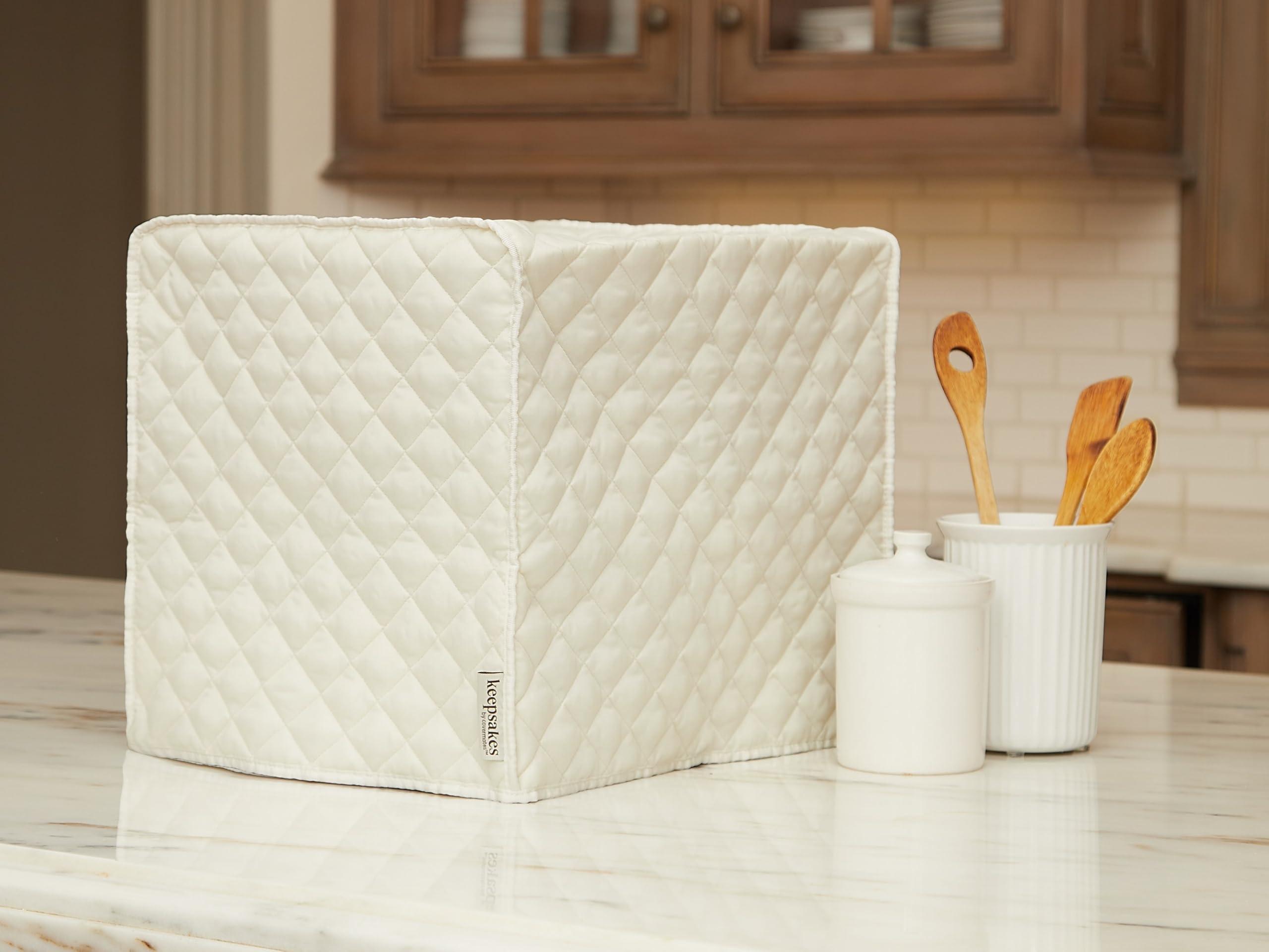 Covermates Keepsakes Rice Cooker Cover – Dust Protection, Stain Resistant & Washable Appliance Cover in Cream | Perfect for Kitchen Countertop Protection & Small Appliance Storage