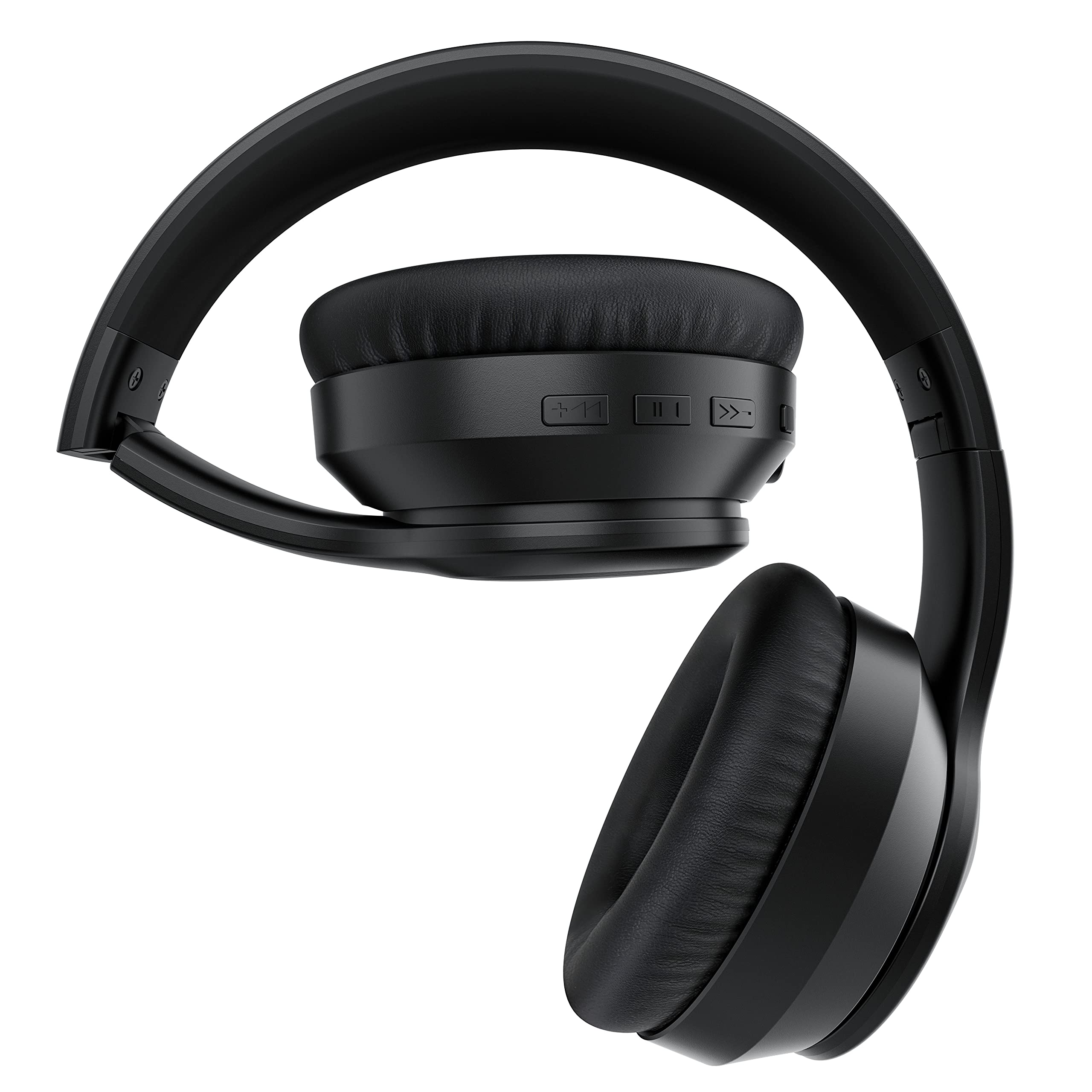 Saramonic SR-BH600 Wireless Bluetooth 5.0 ANC Noise Cancelling Over-Ear Headphones with 40mm Drivers & Premium Leather Earpads - Black | Perfect for Travel, Office Work & Music Listening