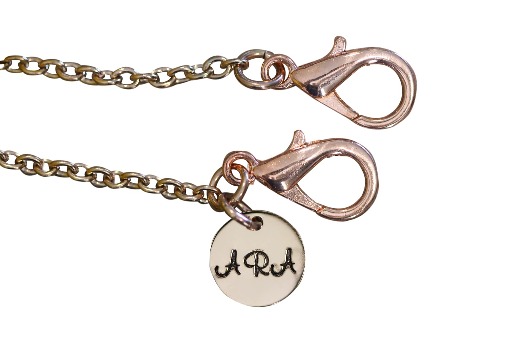 Rose Gold Stainless Steel Face Mask Lanyard - Personalized Mask Chain Holder with Lobster Clasps | Adjustable Mask Strap Necklace for Work, Travel & Daily Protection