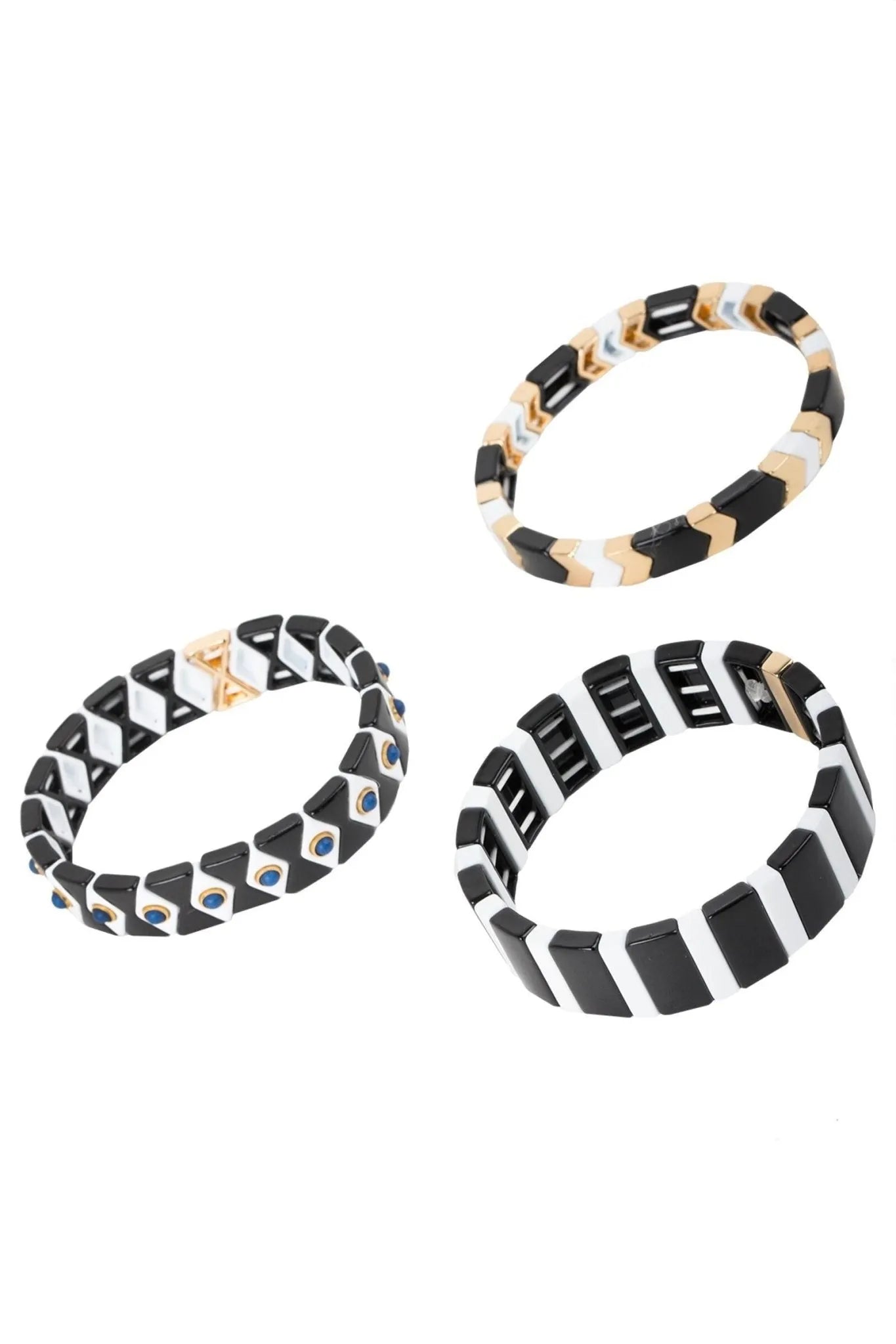Art Deco Bracelet Set for Women - Vintage Style Jewelry Set with Rhinestones - Perfect for Parties, Weddings & Evening Events
