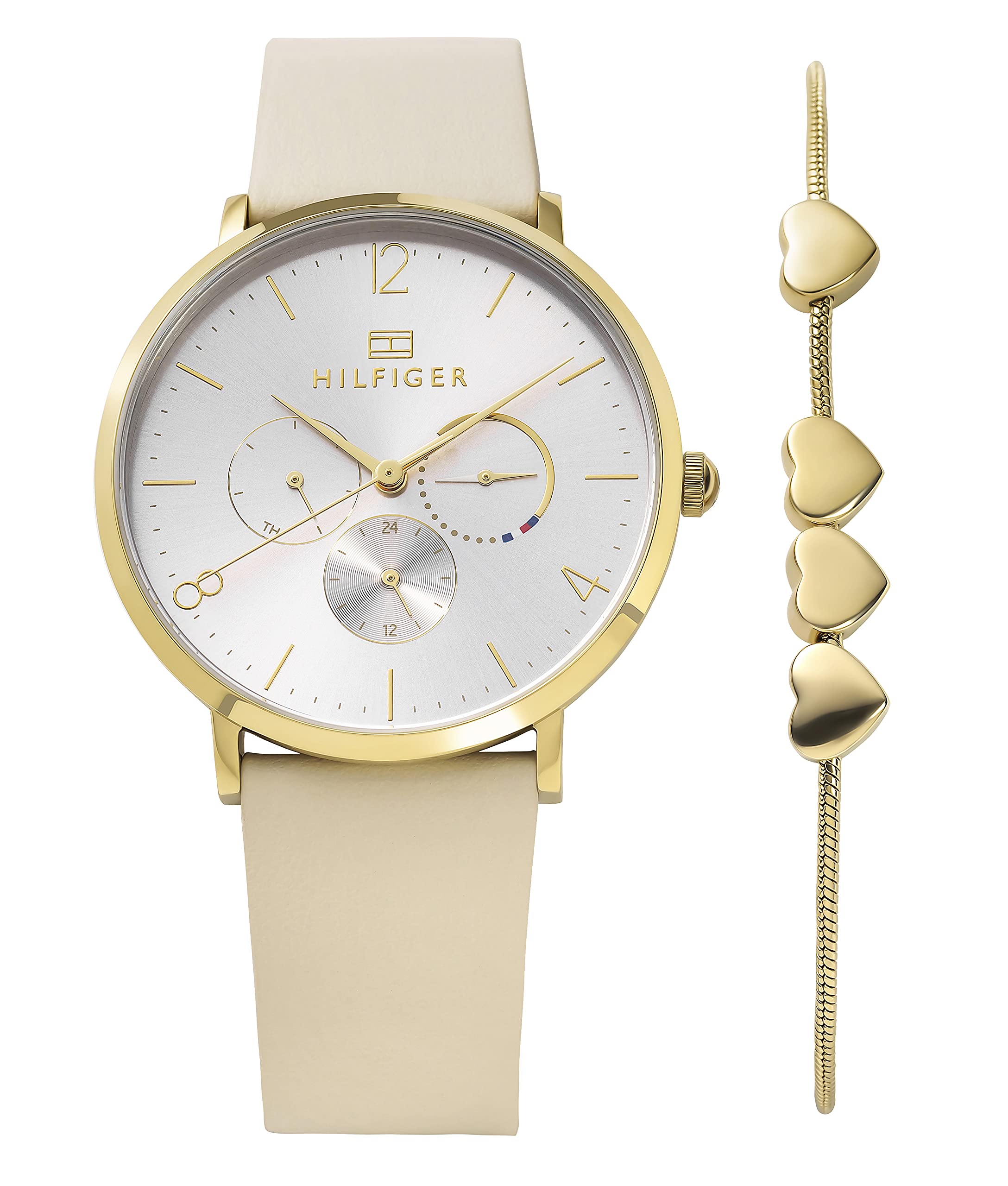Tommy Hilfiger Women's Jenna Quartz Watch - Stylish & Water-Resistant for Everyday Wear, Work & Casual Outings