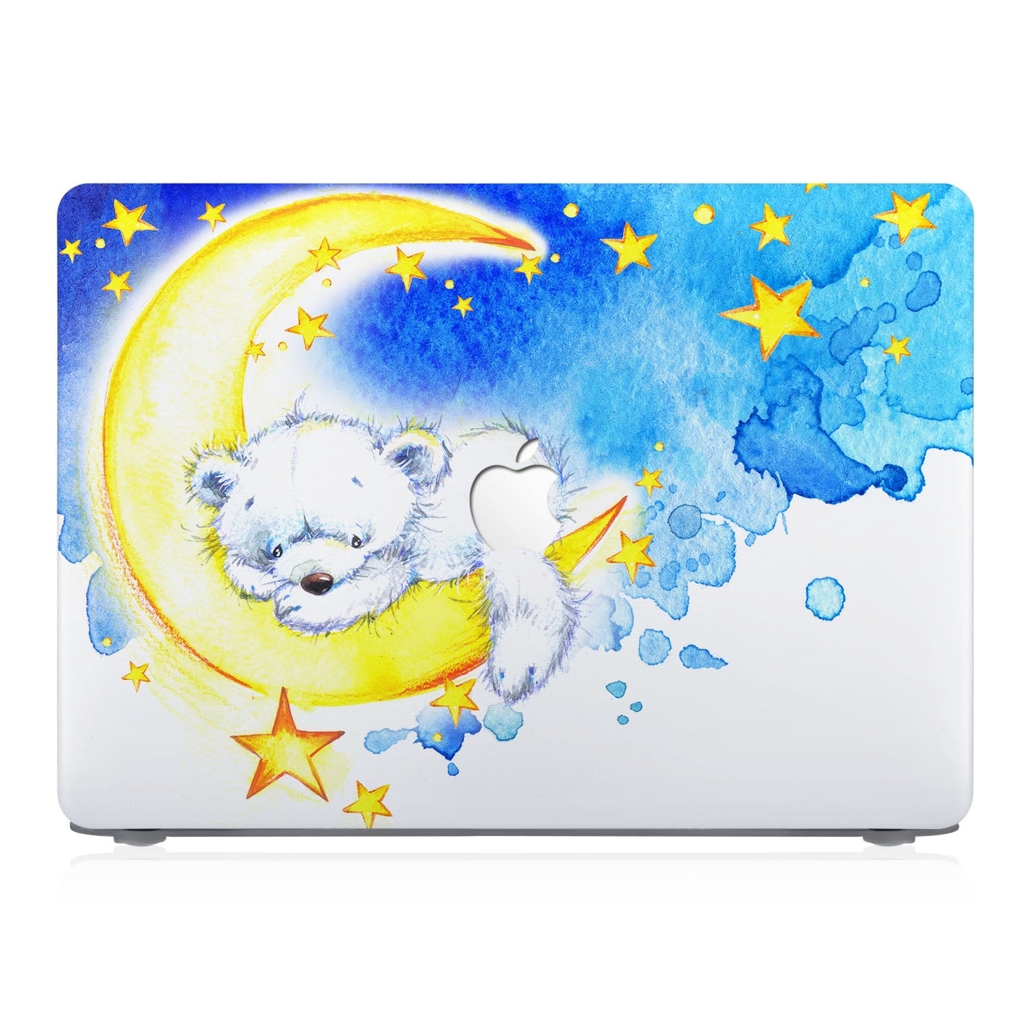 Premium MacBook Pro/Air Protective Case with Bear Design - Durable, Slim & Stylish Laptop Cover for Work, Travel & School