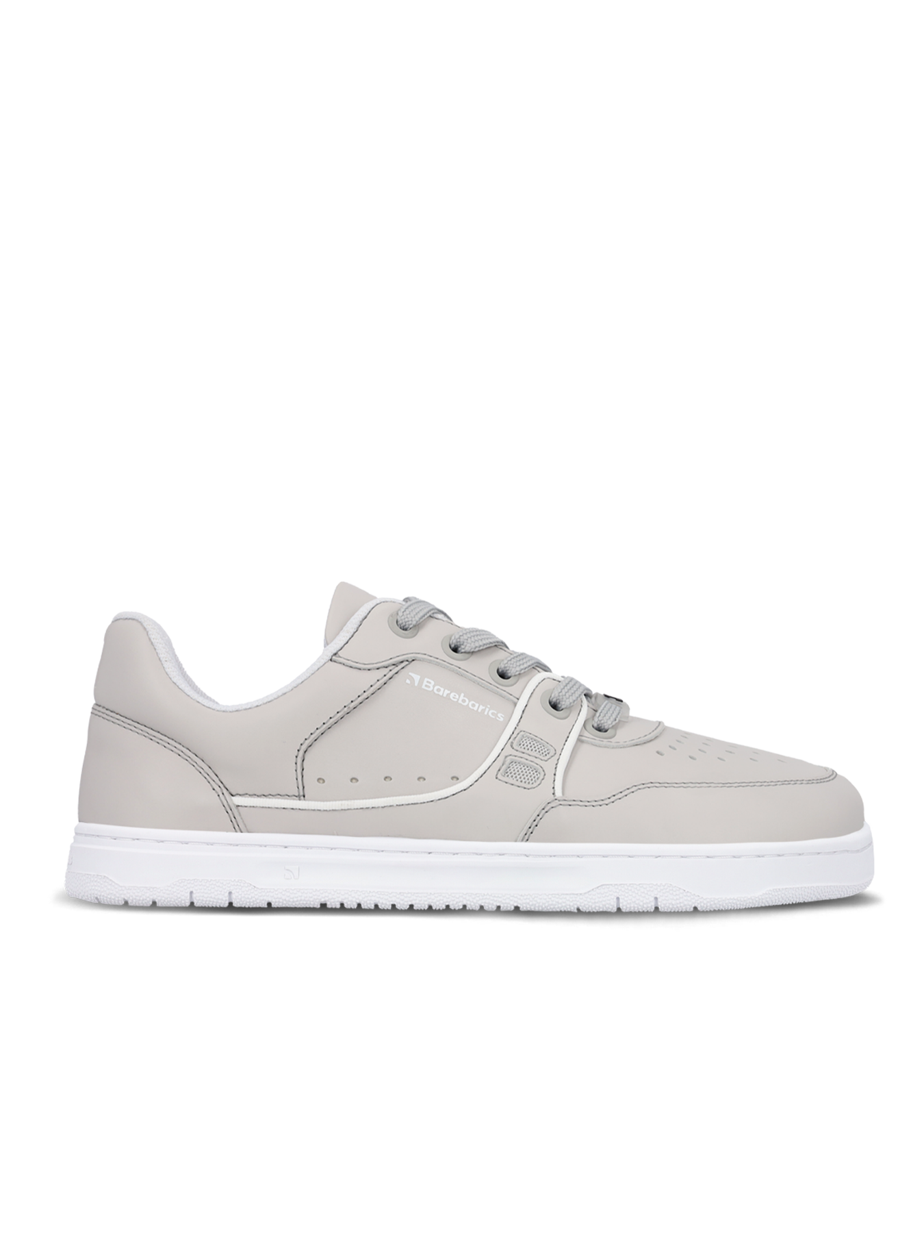 Barebarics Arise Barefoot Sneakers for Women & Men - Light Grey Minimalist Shoes for Running, Walking & Gym Workouts