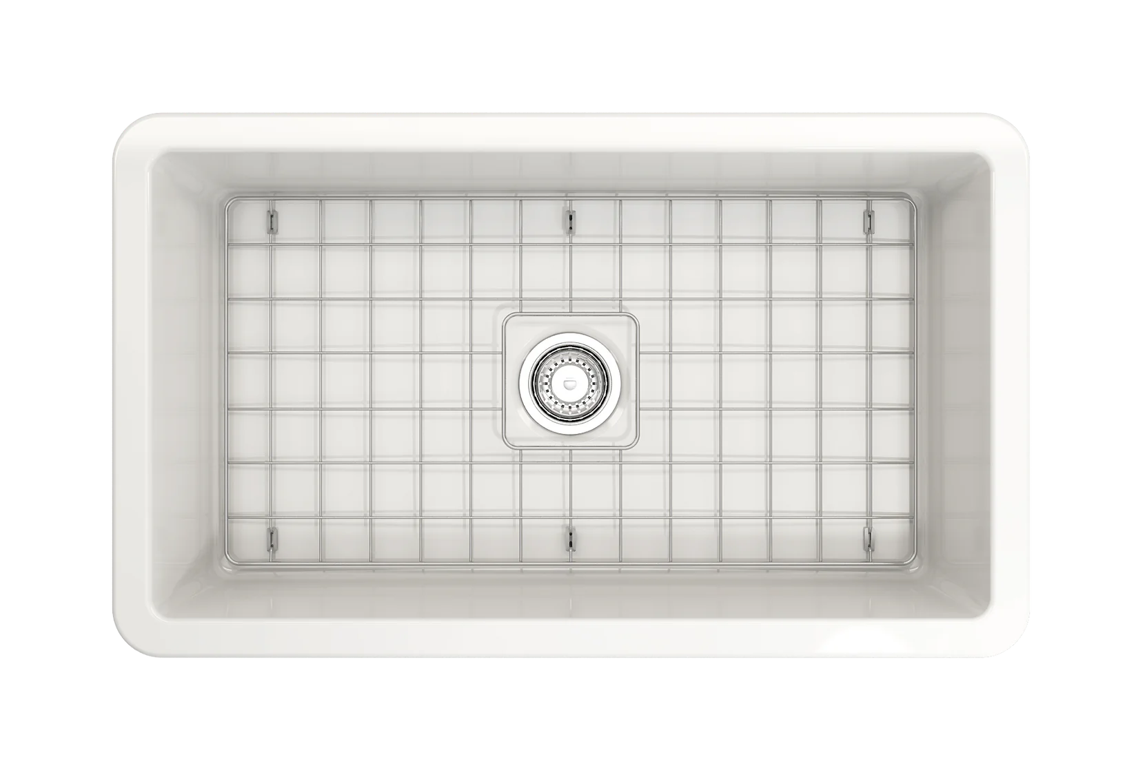 BOCCHI SOTTO 32 Inch Undermount Fireclay Workstation Kitchen Sink Set with Accessories - Perfect for Modern Kitchens, Food Prep, and Dishwashing