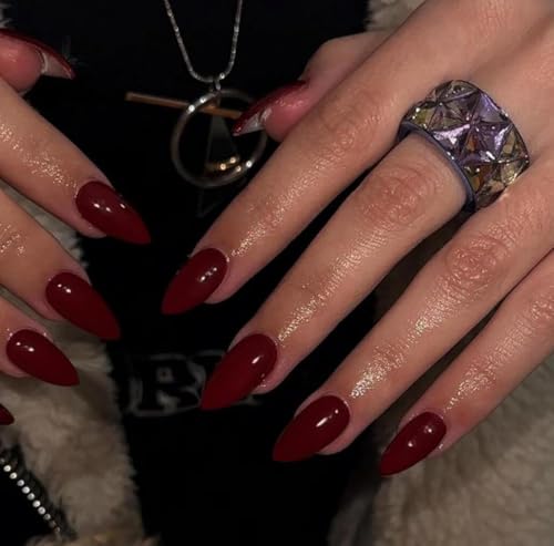 burgundy solid glossy