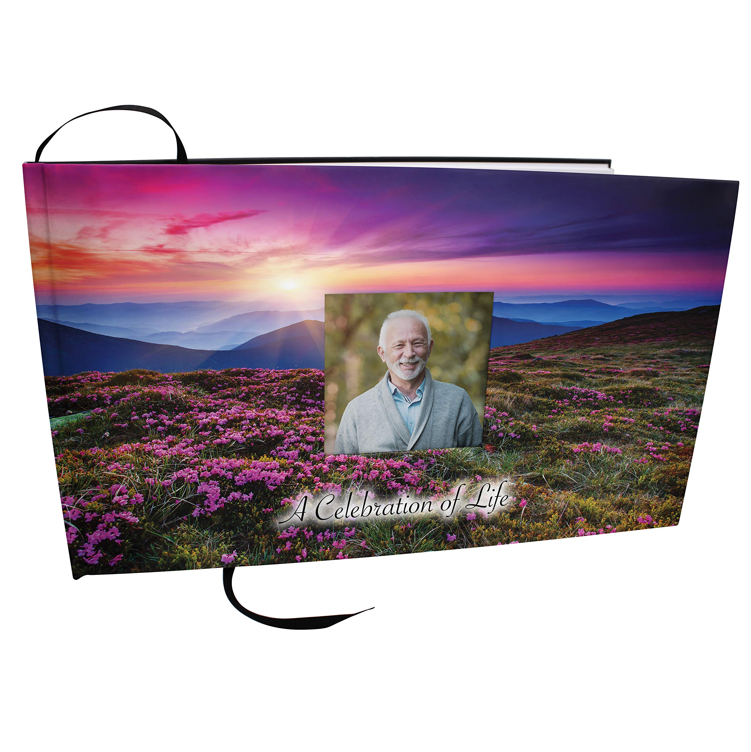Heaven on Earth Memorial Guest Book - Elegant Funeral Guest Book for Celebration of Life Ceremonies | Perfect for Memorial Services, Funerals & Life Tributes