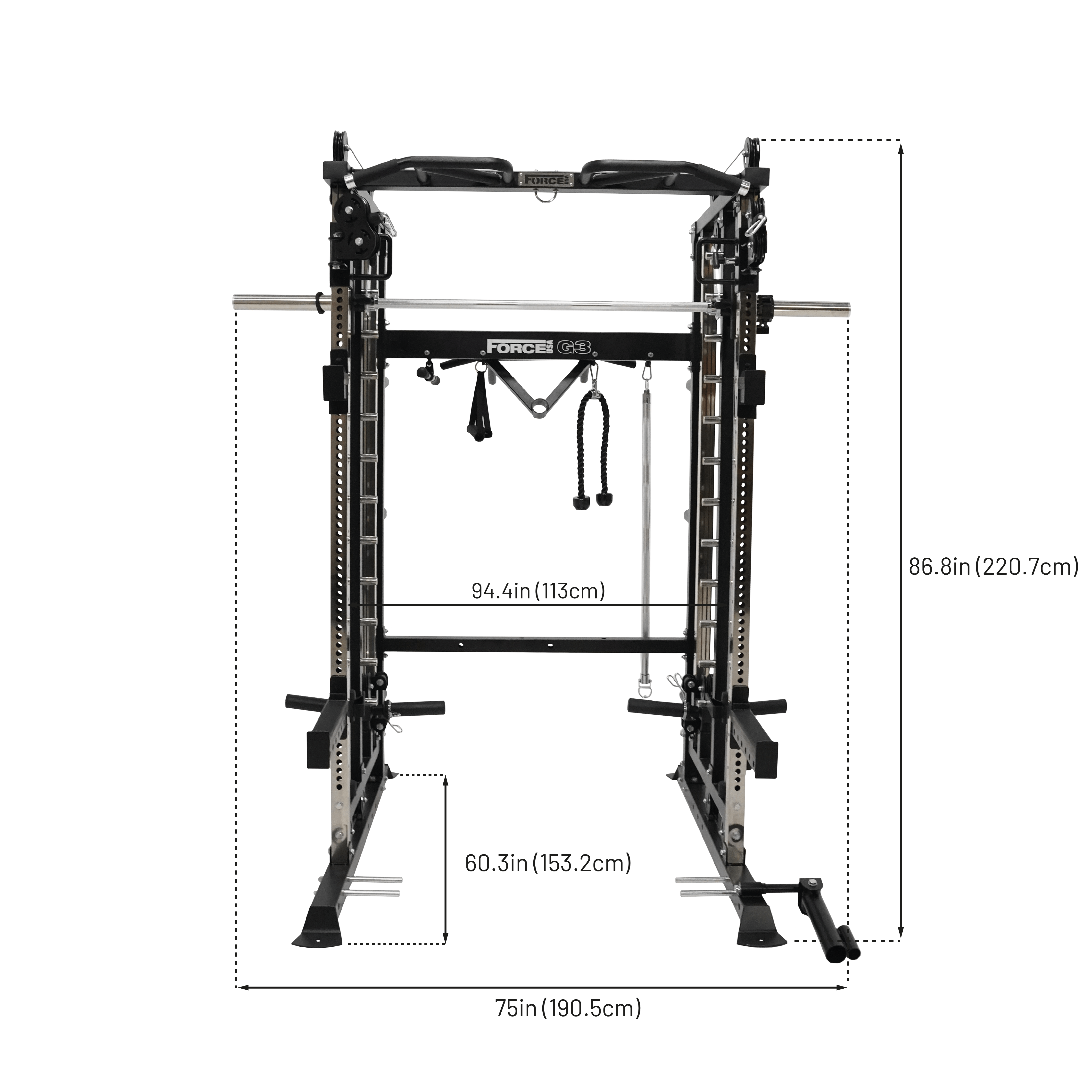 Force USA G3® All-In-One Home Gym Trainer - Strength Training Equipment for Full Body Workouts | Perfect for Home Fitness & Small Spaces
