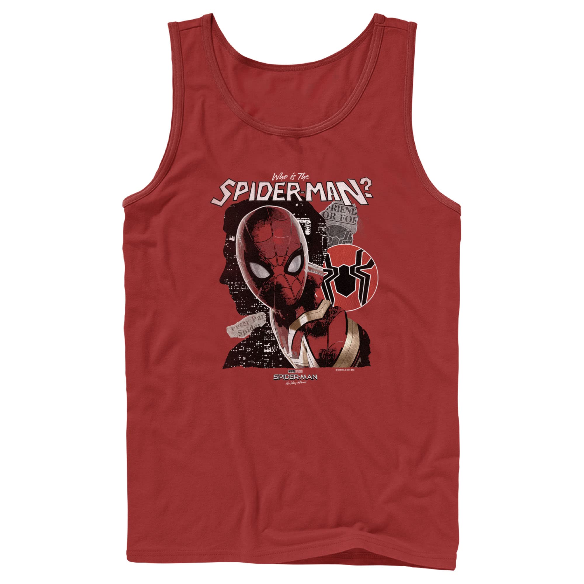 Marvel Spider-Man: No Way Home Graphic Tank Top for Men - Cool Superhero Tee for Cosplay, Comic Con & Casual Wear
