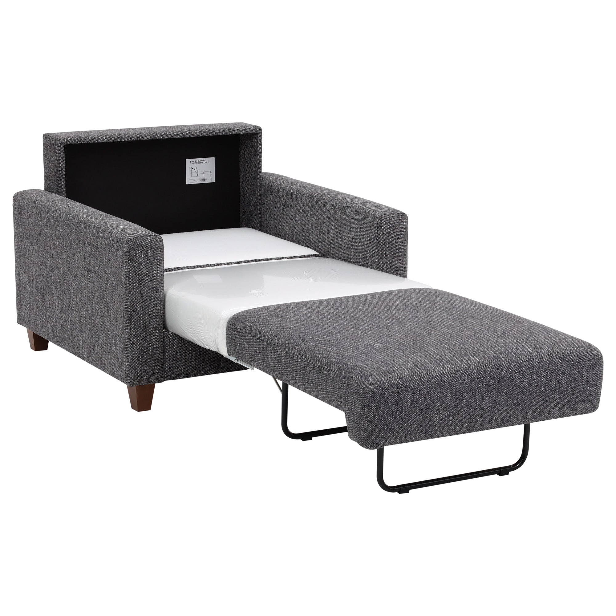 Nico Sleeper Chair - Convertible Sofa Bed for Small Spaces, Comfortable Guest Bed & Lounge Chair - Perfect for Apartments, Dorms & Office Naps
