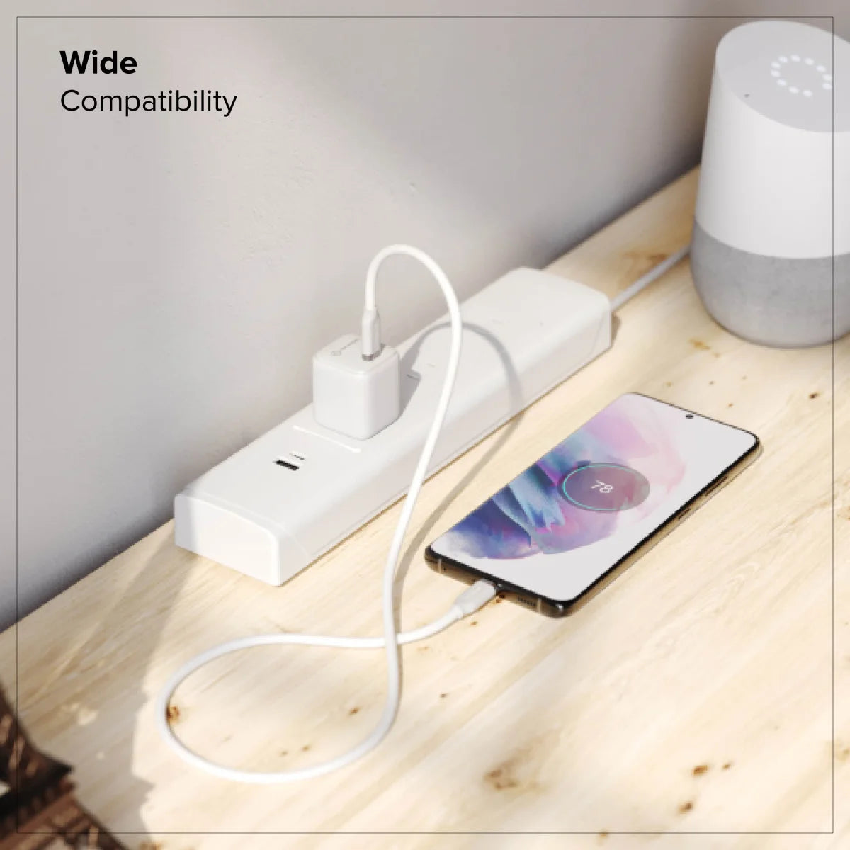 30W Fast Charger GaN Mini USB-C Wall Charger - Compact & Powerful for iPhone, Android, MacBook, Travel & Home Use