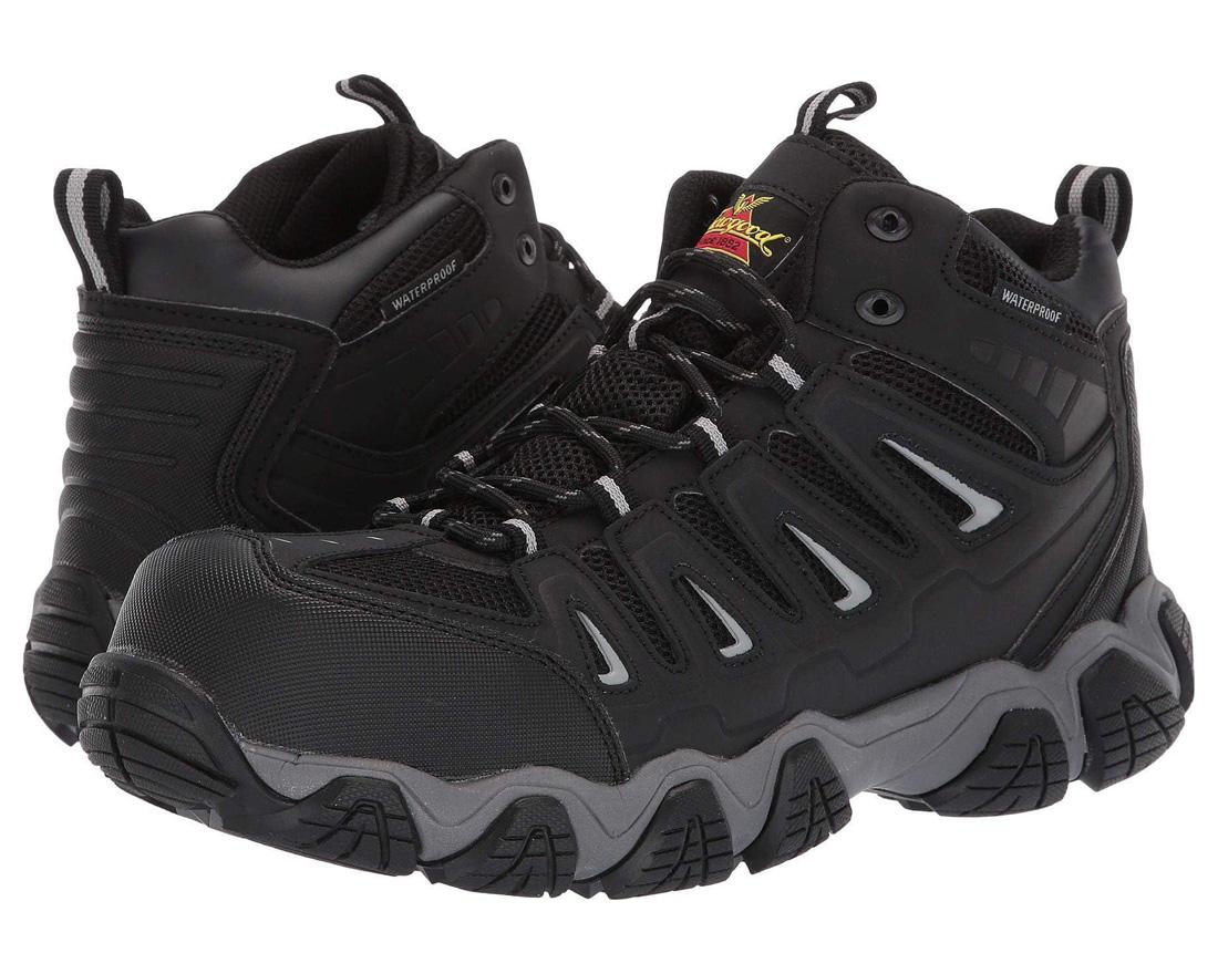 Crosstrex Series Waterproof Mid Cut Composite Toe Hiking Boots for Men & Women - Lightweight Safety Work Boots for Construction, Outdoor Trekking & Hiking Adventures