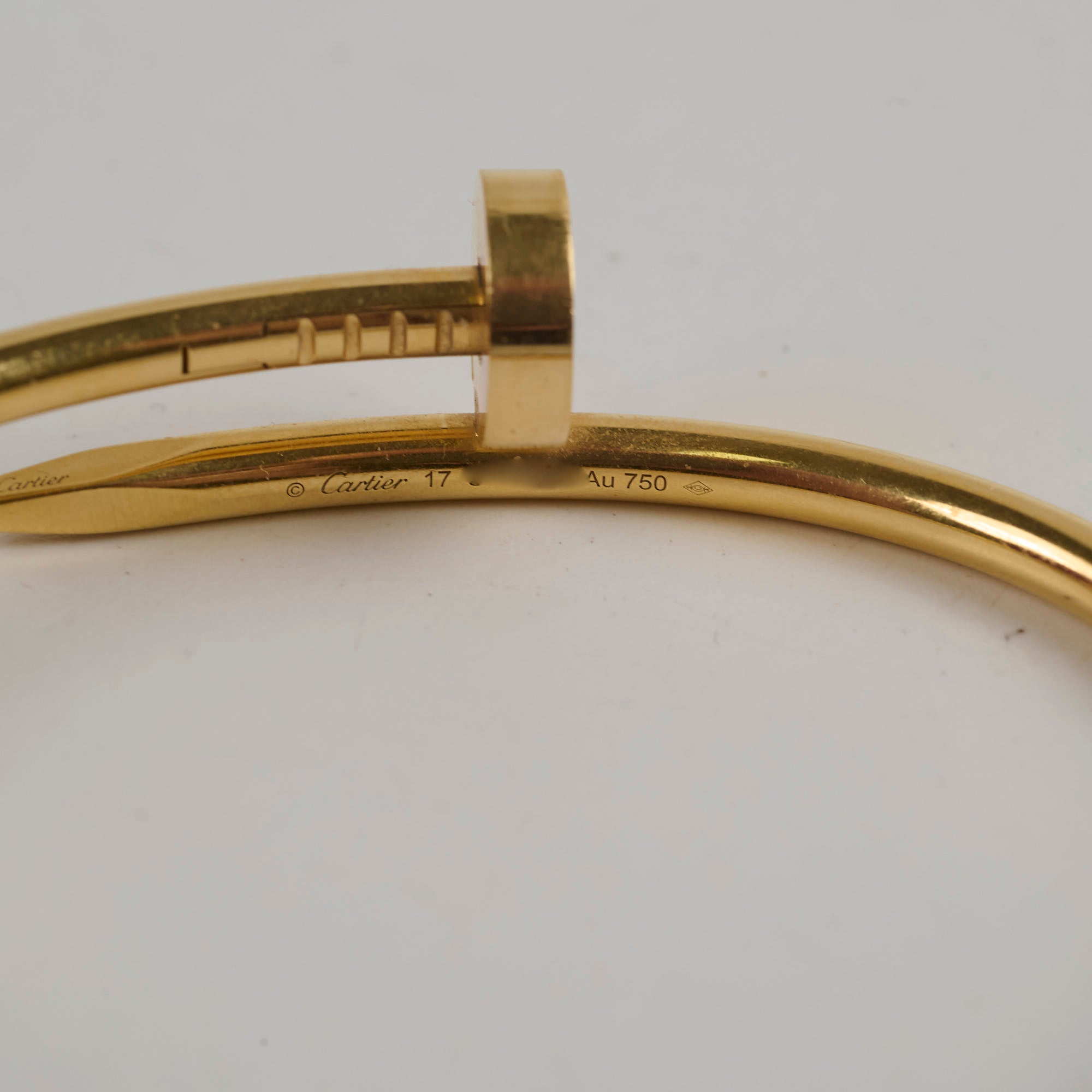 Cartier Juste Un Clou 18K Yellow Gold Bracelet Size 17 - Luxury Jewelry for Women, Perfect for Weddings, Parties & Special Occasions