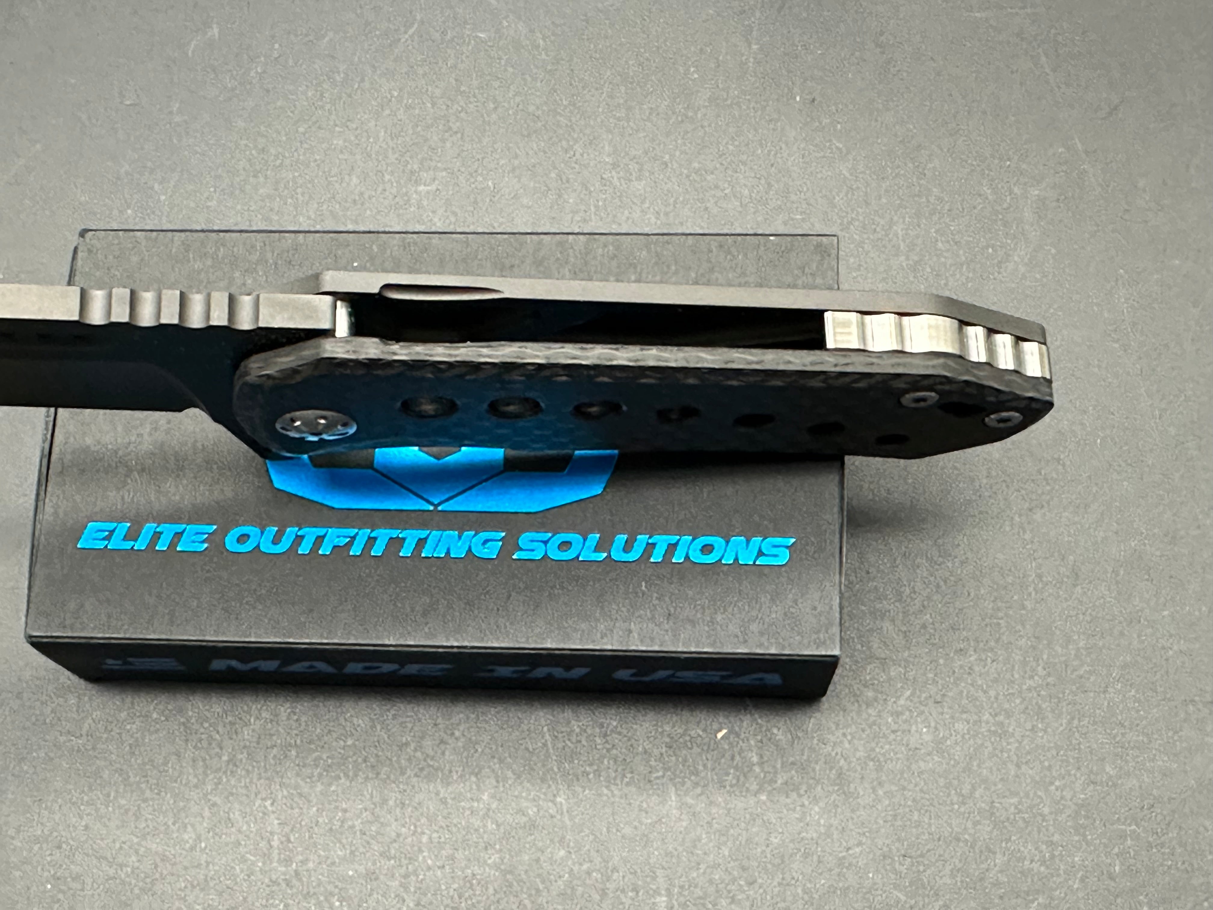 EOS Orca S Frame Lock Knife - Black Titanium Folding Pocket Knife (3-Pack) - Perfect for Camping, Hiking & Everyday Carry (EDC)