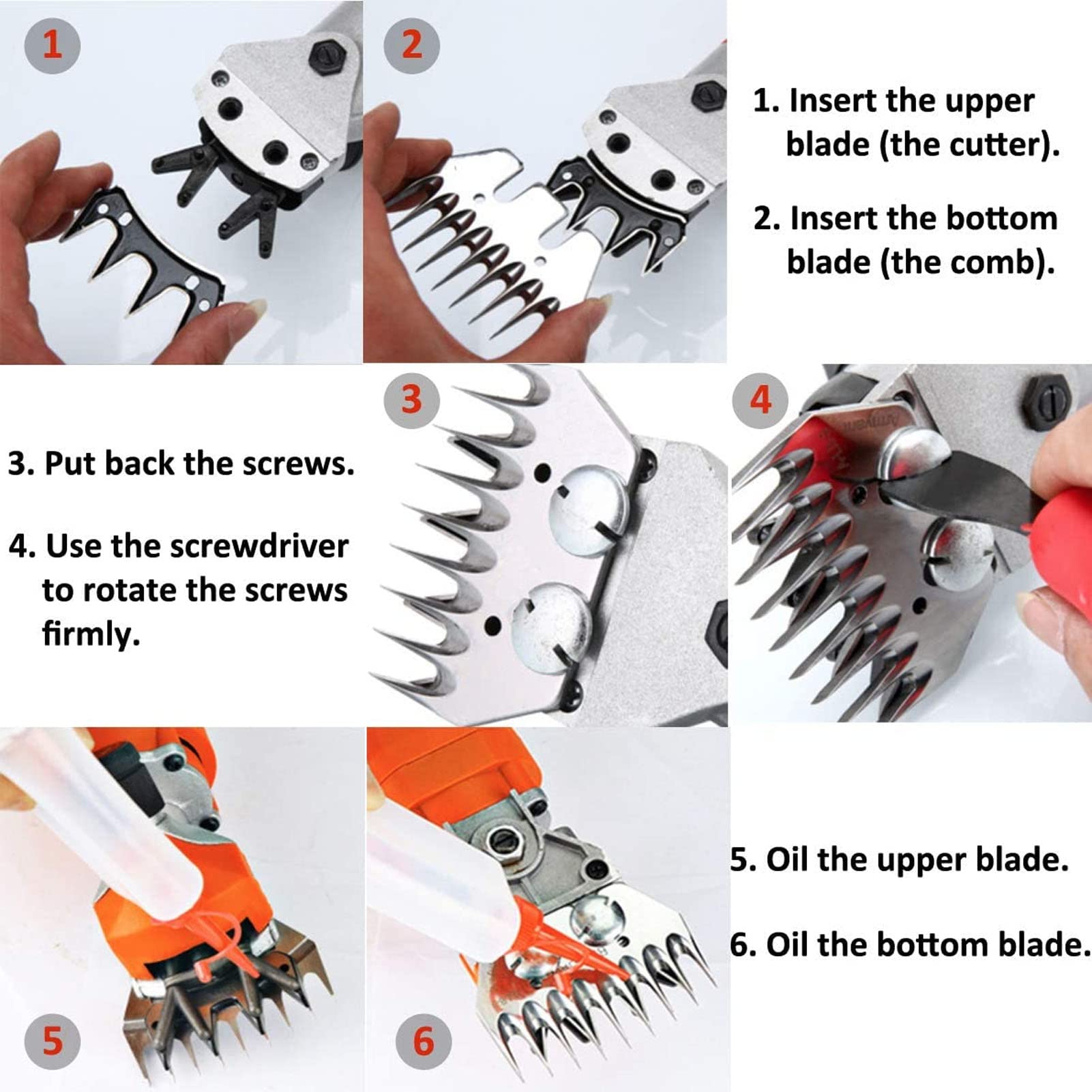 9-Tooth Electric Sheep Shears Blades - High Carbon Steel, Wear-Resistant Wool Comb Cutter for Goats & Sheep | Perfect for Professional Grooming & Livestock Care