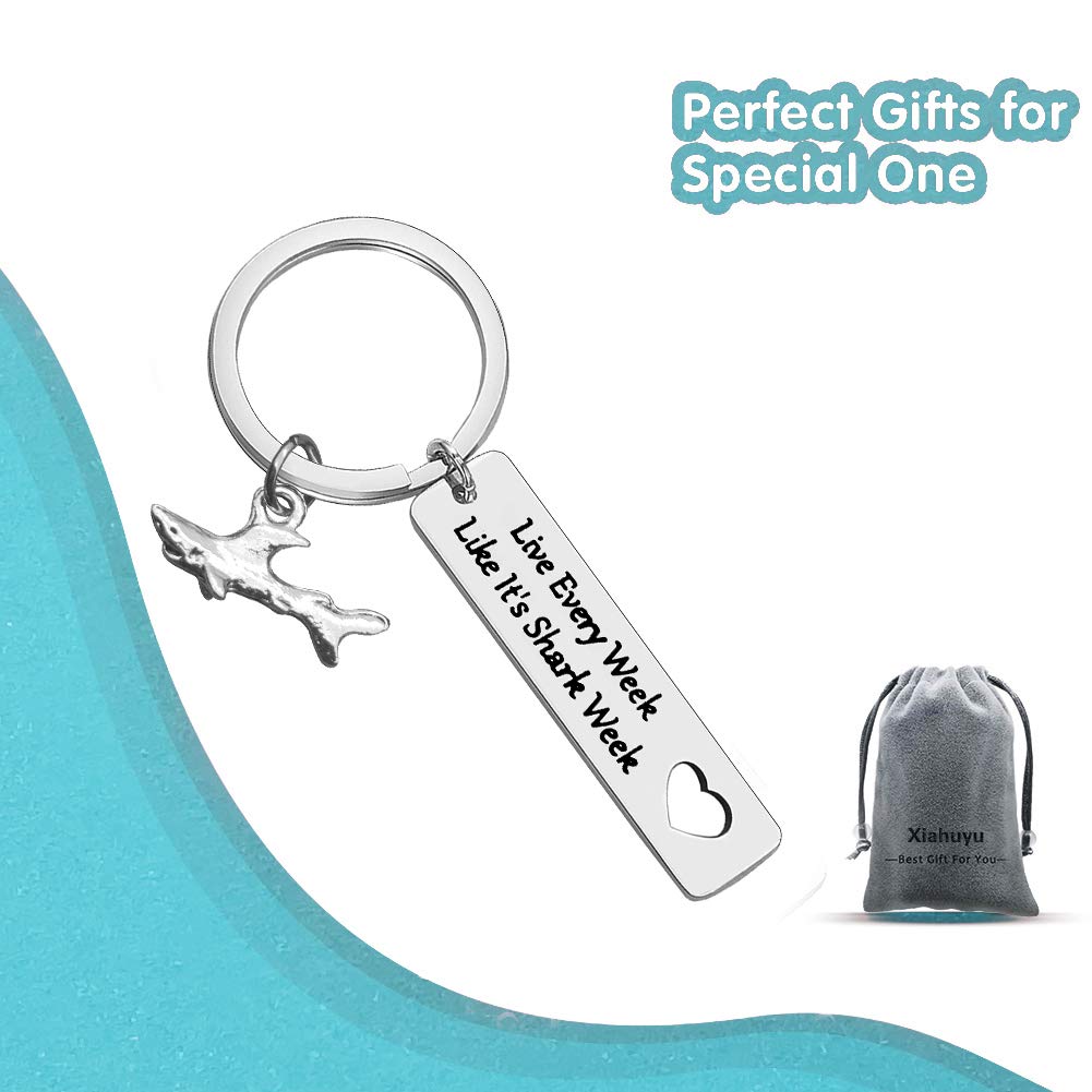 Shark Keychain - Perfect Shark Week Gifts for Him & Her | Shark Lover Accessories, Diver Gifts & Unique Shark Stuff | Great for Everyday Carry, Beach Trips & Marine Enthusiasts