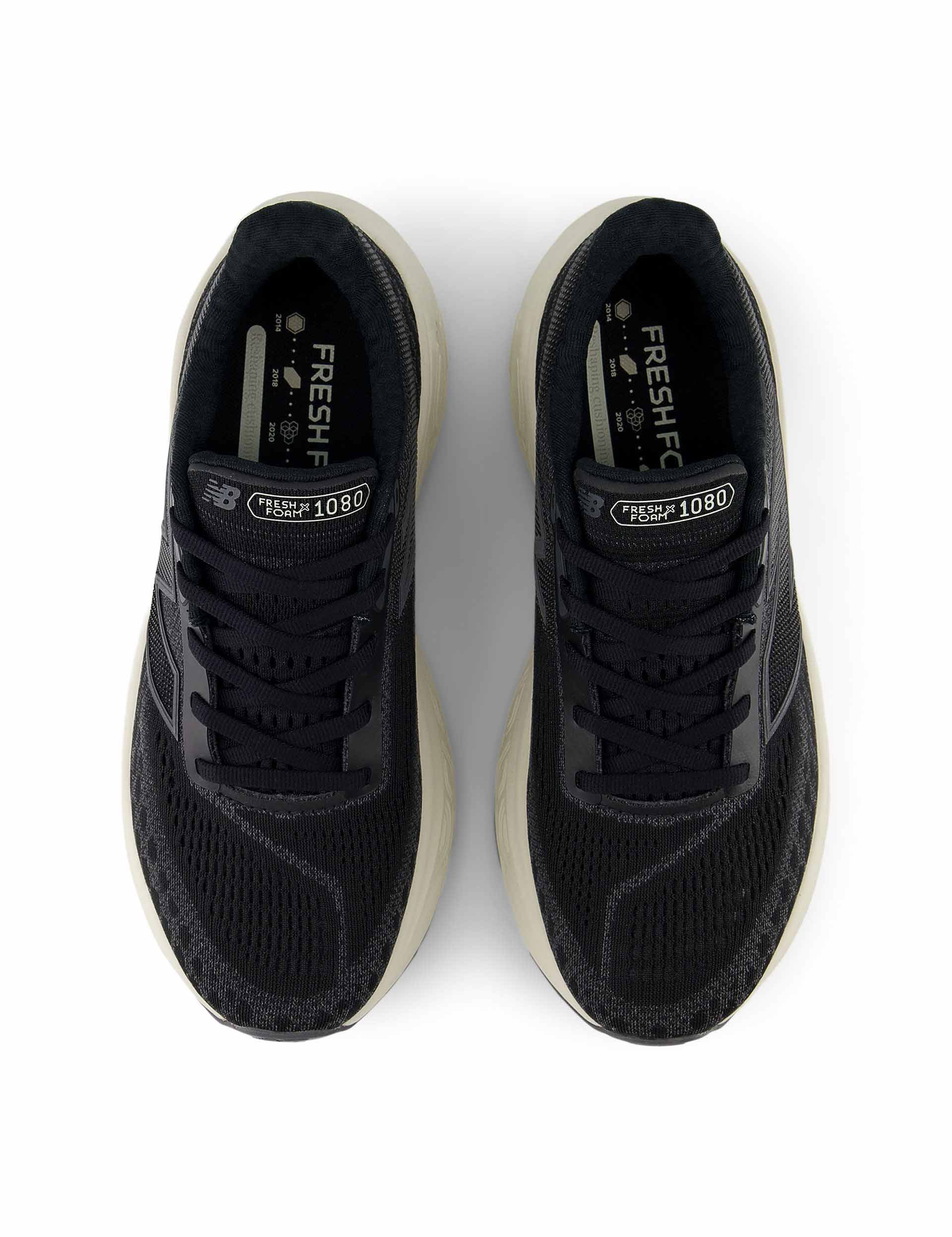 New Balance Fresh Foam X 1080 v14 Running Shoes - Black | Cushioned Comfort for Long Distance Running & Daily Training
