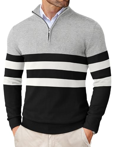 Black & White & Grey Stripe