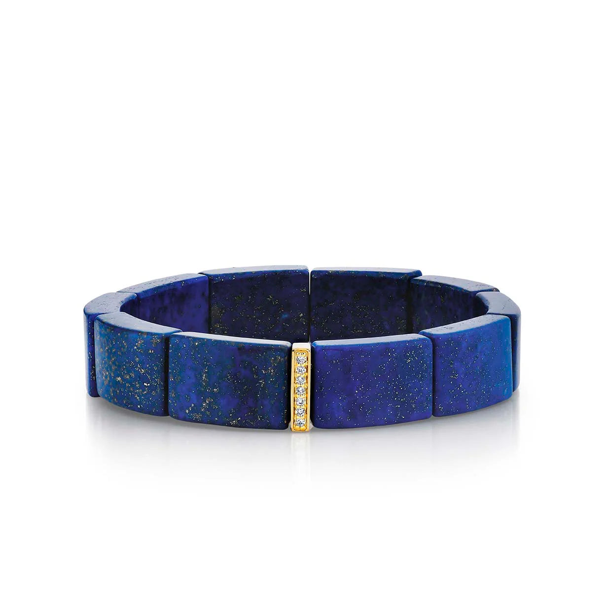 Sydney Evan Lapis Bracelet with Diamond Spacer - Elegant Blue Lapis Lazuli & Diamond Beaded Bracelet for Women | Perfect for Gifts, Weddings & Special Occasions