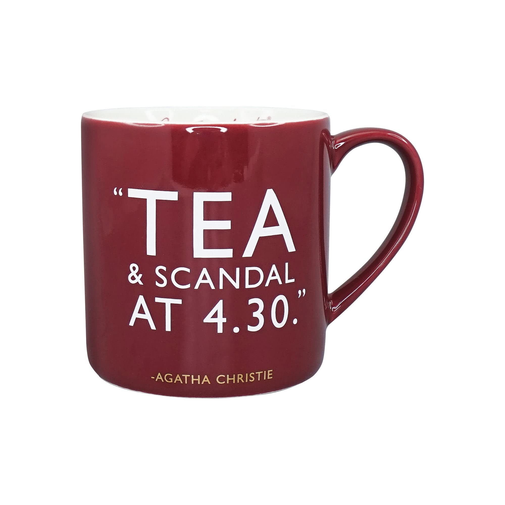 Agatha Christie Novelty Mug - Everyday Coffee & Tea Cup with Mystery Book Theme - Perfect for Book Lovers & Crime Fiction Fans - Great Gift for Tea Time Reading & Cozy Mystery Nights