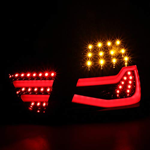 BMW E90 3 Series Sedan LED Tail Lights (2005-2008) - Pearl Black Brake Lamps for Enhanced Visibility & Style | Perfect for Night Driving & Car Customization
