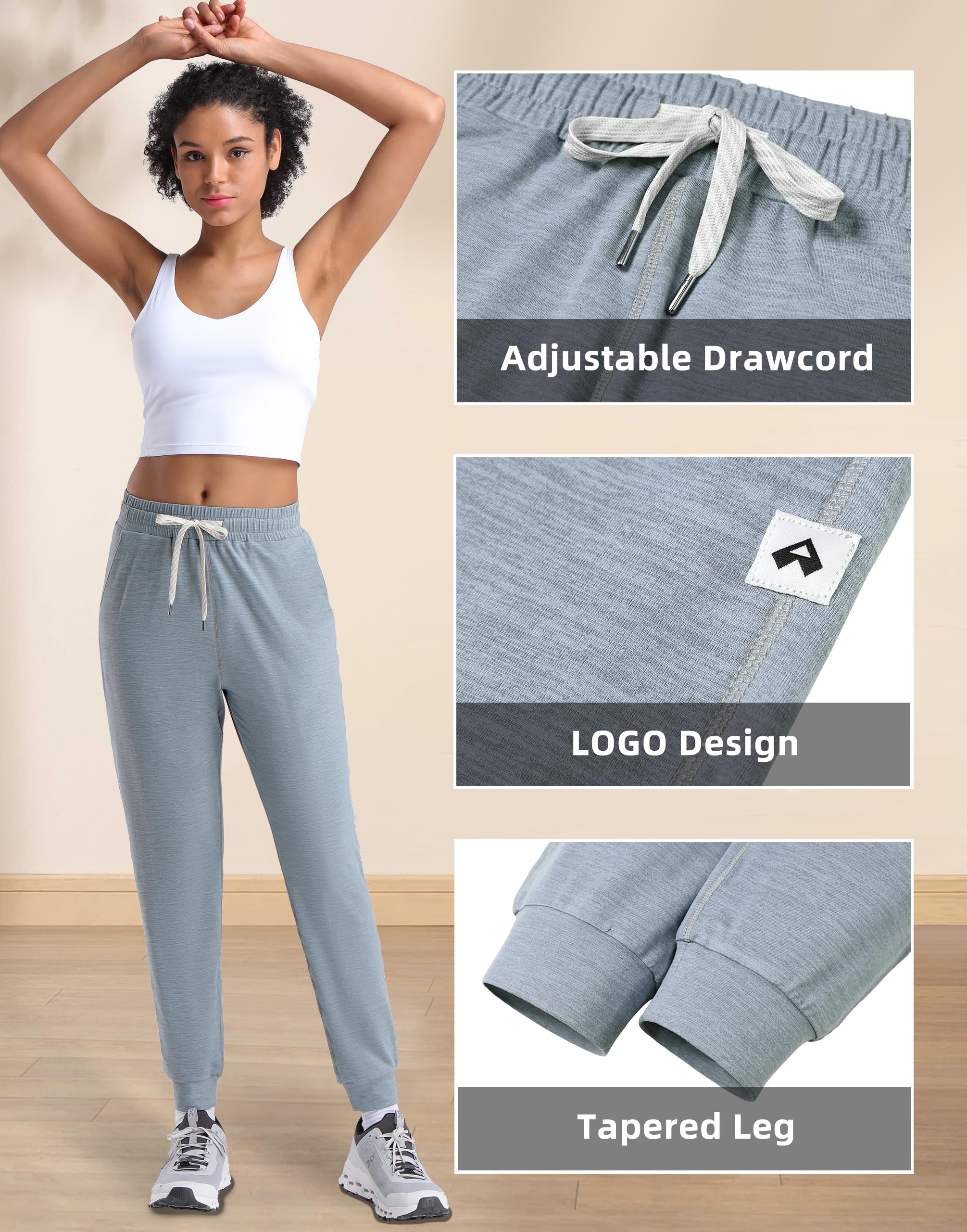 Pioneer Camp Women's Joggers Pants with Pockets - Comfortable Lounge Sweatpants for Yoga, Running & Workout | Perfect for Casual Wear, Gym & Outdoor Activities