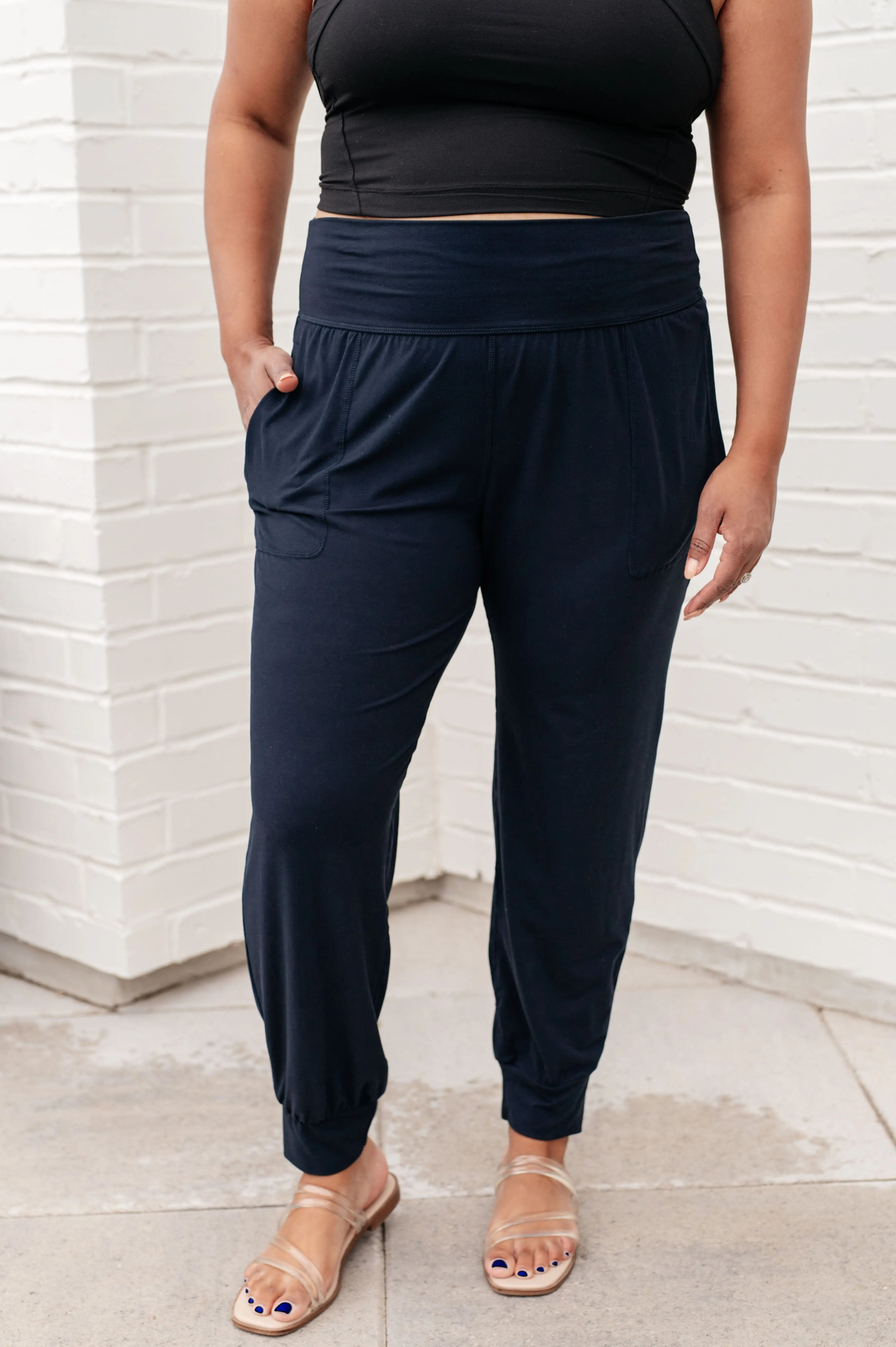 Always Accelerating Joggers for Women - Nocturnal Navy Color High Performance Running Pants | Perfect for Gym Workouts, Yoga & Casual Wear