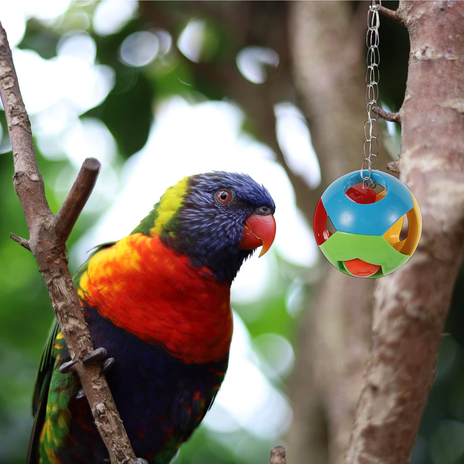1pc Parrot Chewing Toy - Hanging Bird Cage Toy for Biting, Grinding & Teeth Care - Durable Pet Bird Chew Toy for Parakeets, Cockatiels & Lovebirds - Perfect for Cage Enrichment & Beak Health
