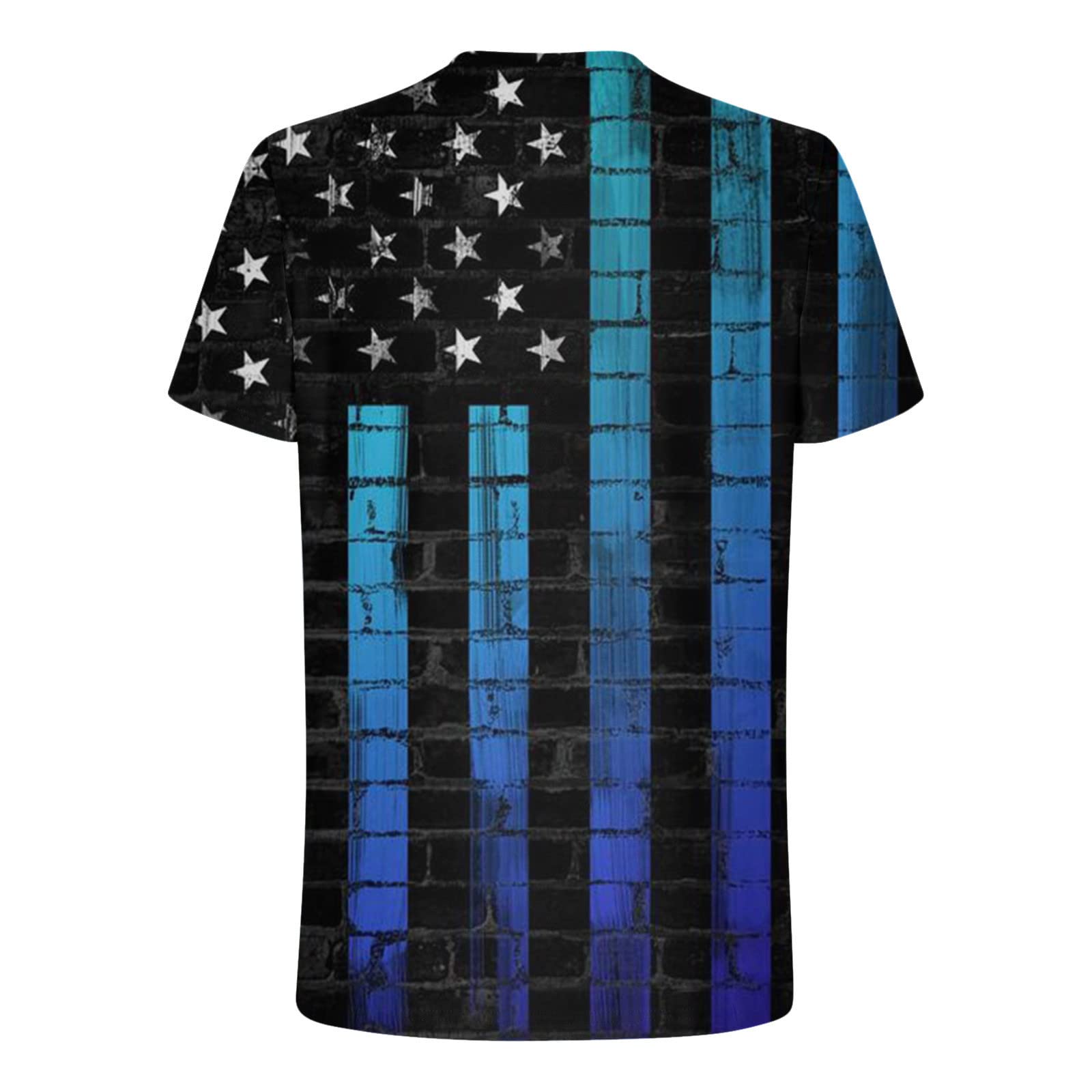 2024 Men's American Flag Graphic T-Shirt - Patriotic 4th of July Short Sleeve Tee for Summer | Casual Wear, Independence Day Celebration, BBQ Outfit