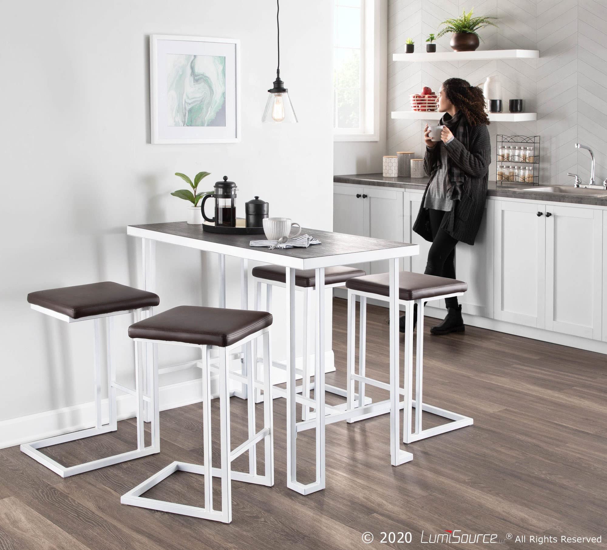 LumiSource Roman Counter Height Table - 36