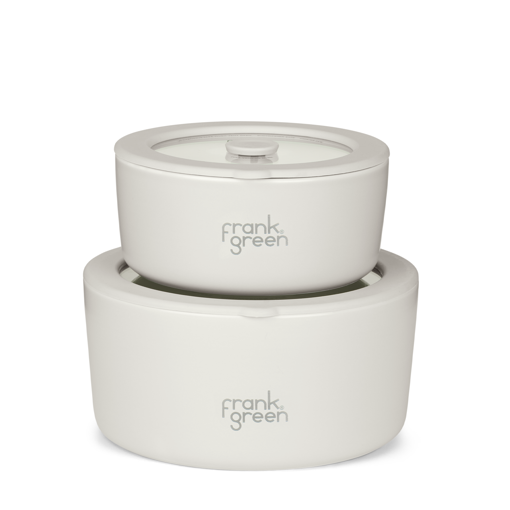 Premium Porcelain Bowls with Glass Lids (2-Pack) - 700ml & 1500ml Airtight Food Storage Containers for Meal Prep, Leftovers, and Kitchen Organization