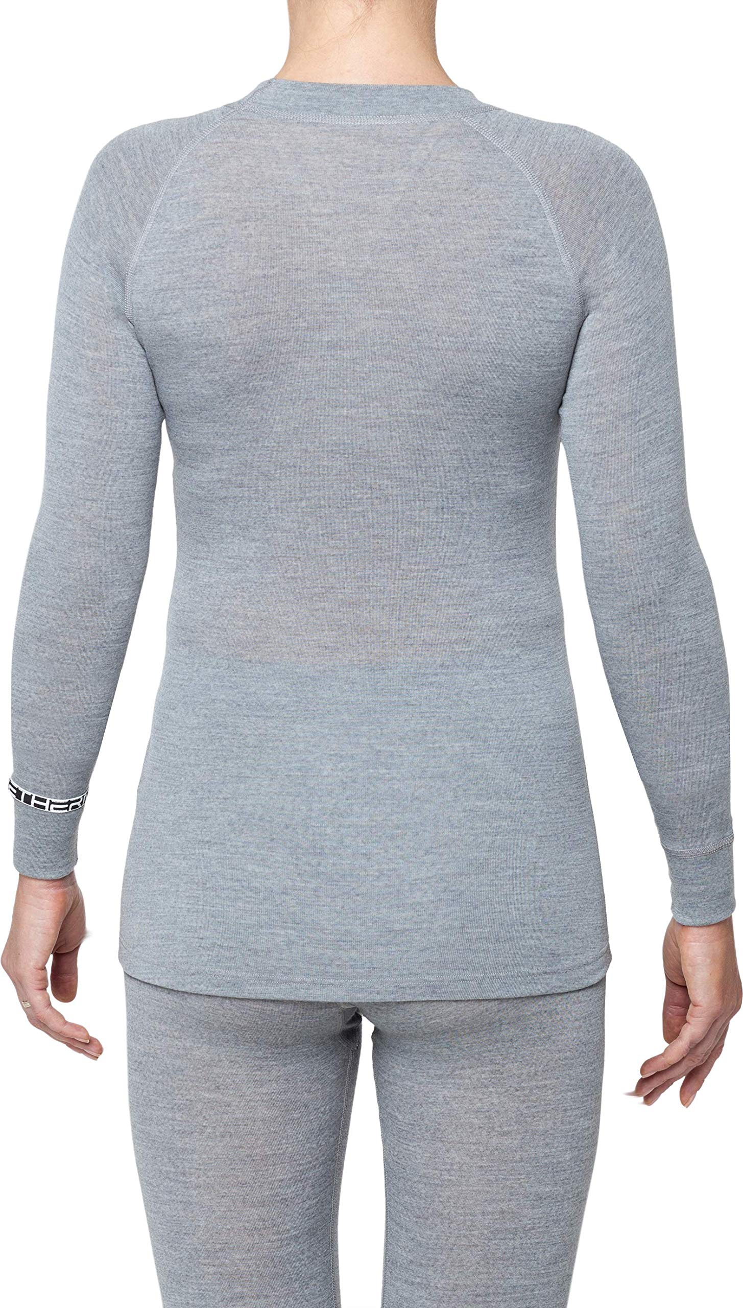 Women's Merino Wool Thermal Shirts - Warm Crew Neck Base Layer for Winter, Hiking & Outdoor Activities