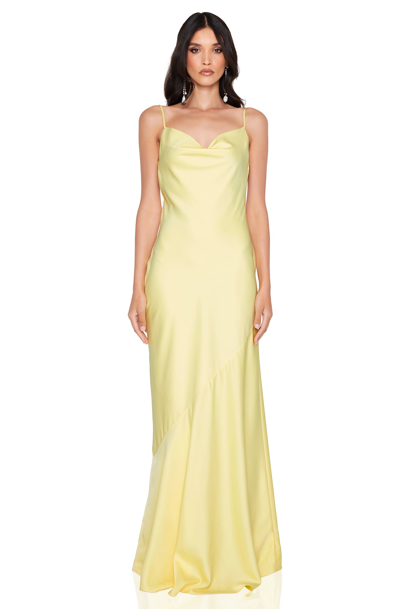 Elegant Entice Drape Gown for Women - Flowy Formal Evening Dress for Weddings, Parties & Special Occasions