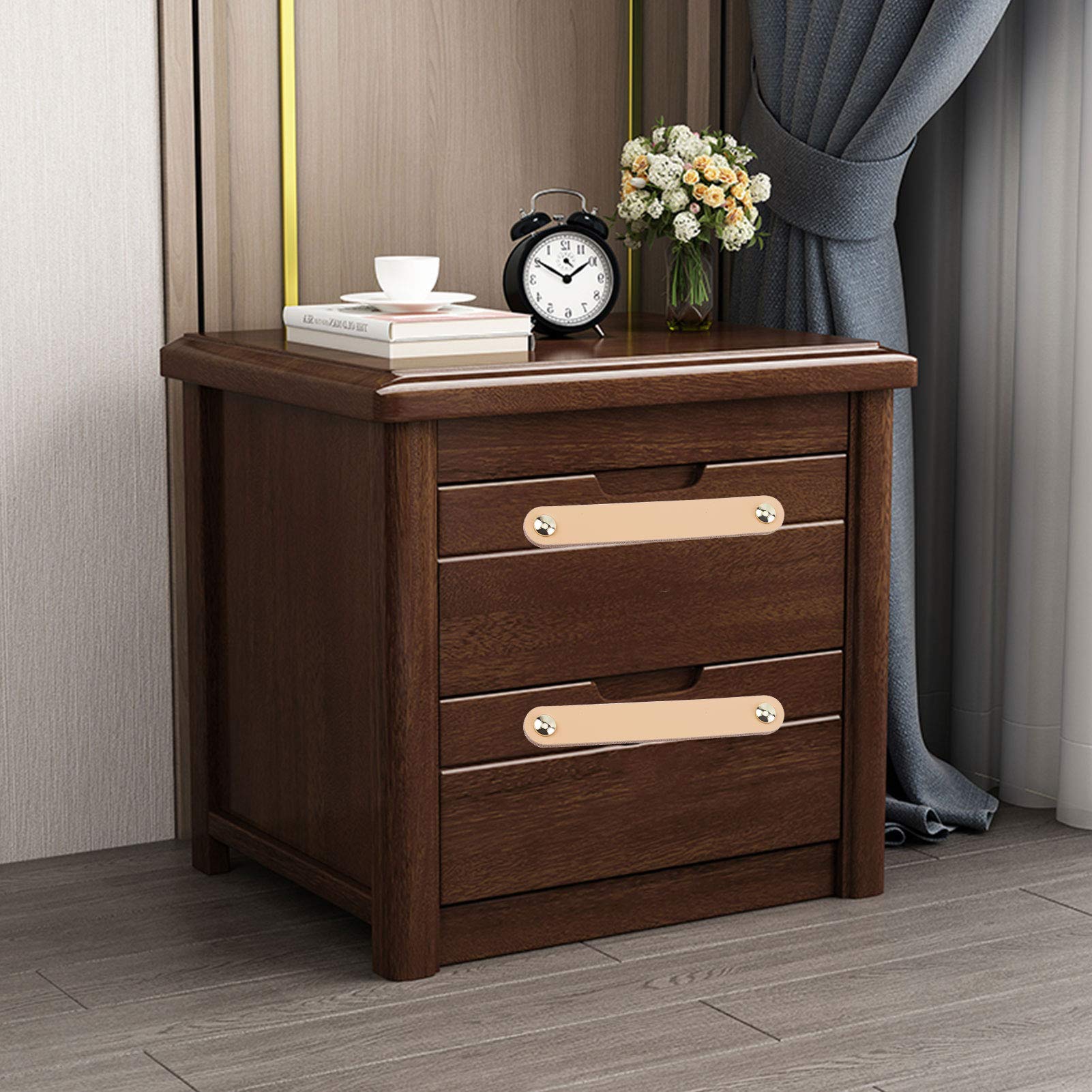 GORGECRAFT 6Pcs Leather Drawer Pulls - 6.7