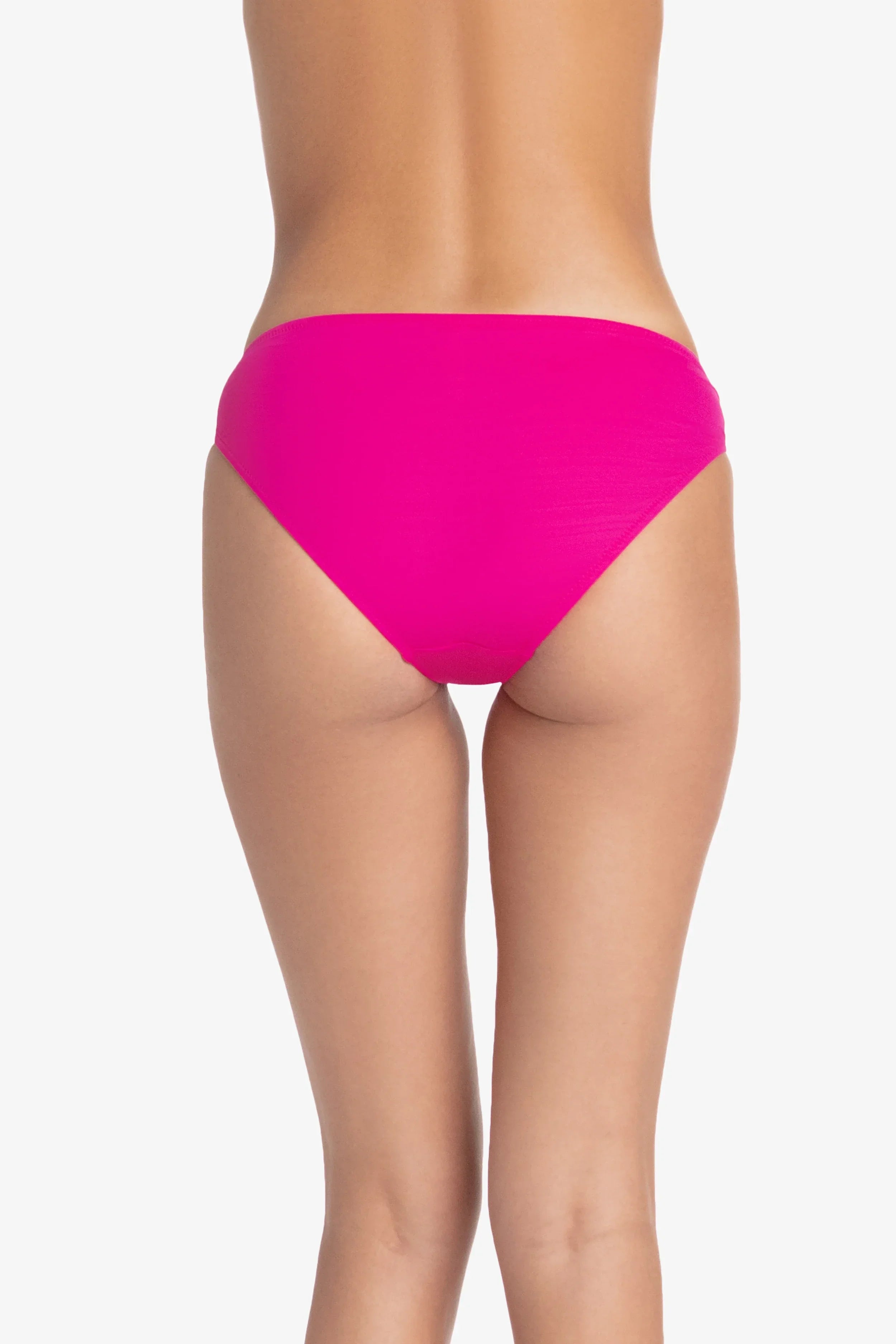 Helen Jon Women's High Waisted Tortoise Hipster Bottom in Lotus Pink - Comfortable Underwear for Yoga, Lounge & Everyday Wear