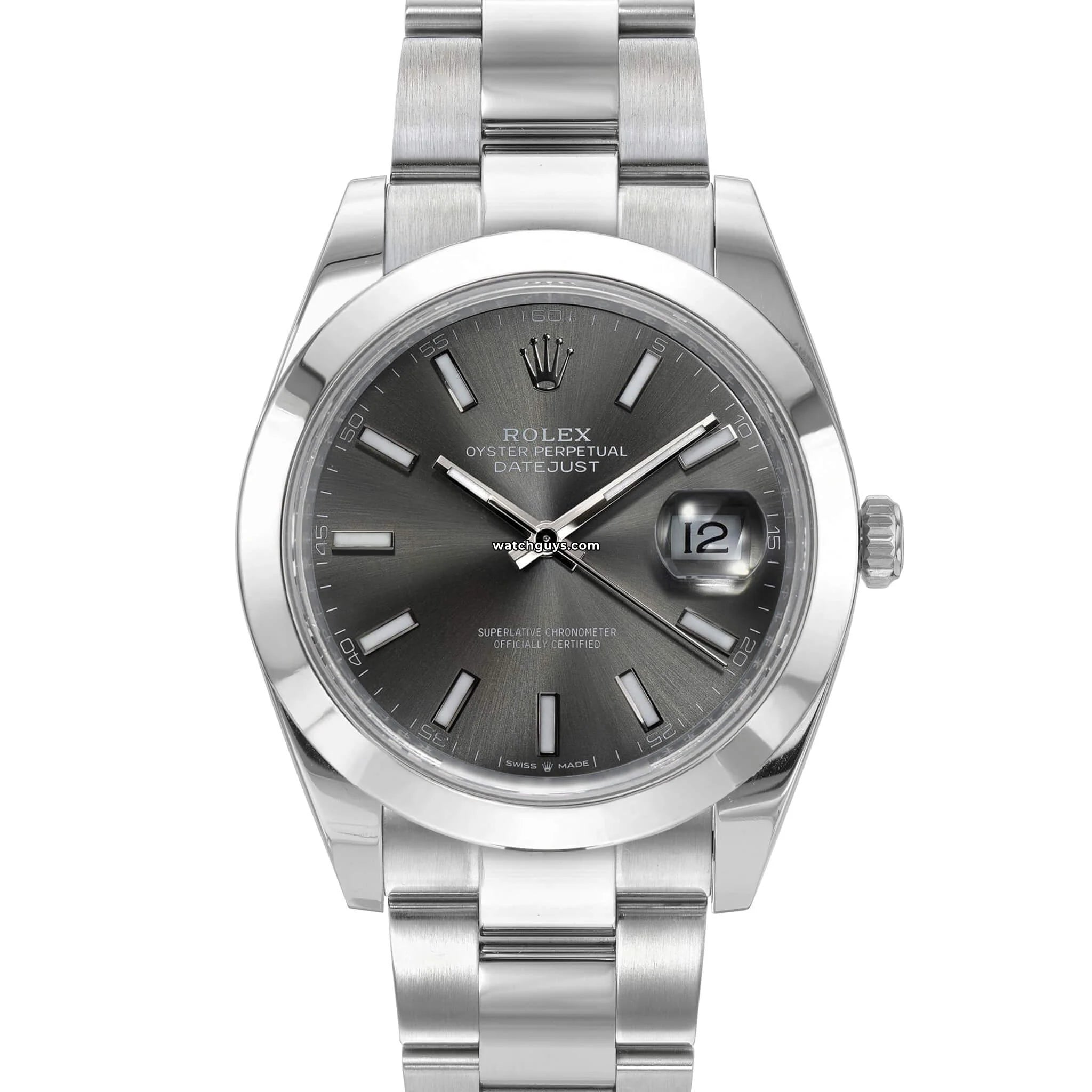 Rolex Datejust 126300 Stainless Steel Watch - Luxury Automatic Men's Timepiece for Business, Wedding & Formal Occasions