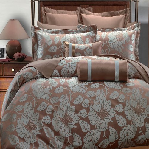Luxurious 12-Piece Queen Size Amanda Bed in a Bag Set - 100% Egyptian Cotton Bedding Collection with Duvet Cover, Sheet Set & Down Alternative Comforter | Perfect for Master Bedrooms, Guest Rooms & Luxury Hotels