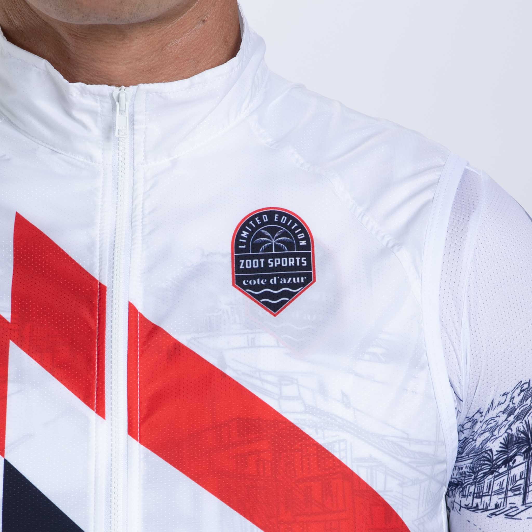 Men's Limited Edition Cycling Vest - Breathable & Lightweight for Outdoor Sports | Perfect for Biking, Running & Hiking in Cote d'Azur