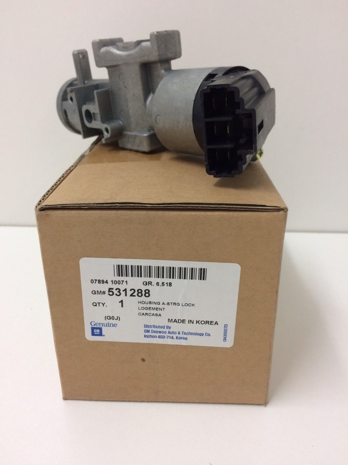 Original Daewoo Nubira Steering Lock Housing & Ignition Switch Replacement Part - Compatible with 2000-2003 Models | Car Security & Anti-Theft Solution