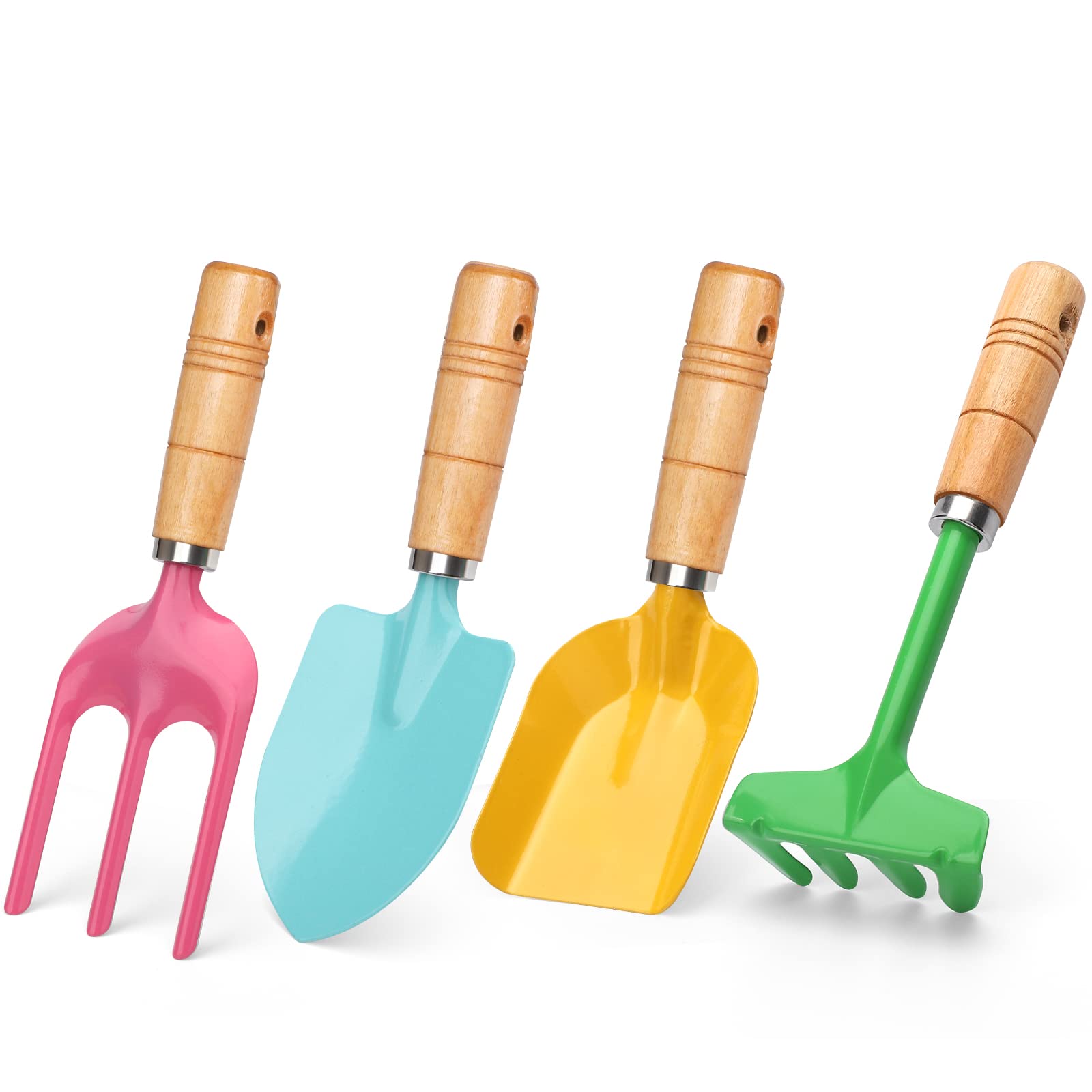 **Stainless Steel Kids Beach Toy Set - 4-Piece Sand Scoop, Spade, Rake & Hoe for Sandbox, Garden & Outdoor Play | Durable Beach Shovels & Essential Sandbox Accessories for Toddlers | Perfect for Beach Trips, Backyard Fun & Summer Activities**