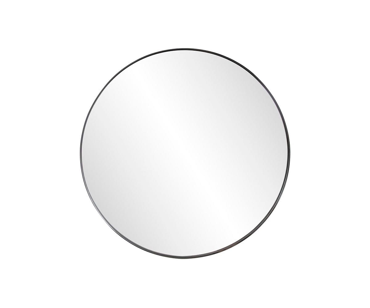Stainless Steel Round Wall Mirror - Modern & Durable Home Decor for Living Room, Bedroom, or Bathroom