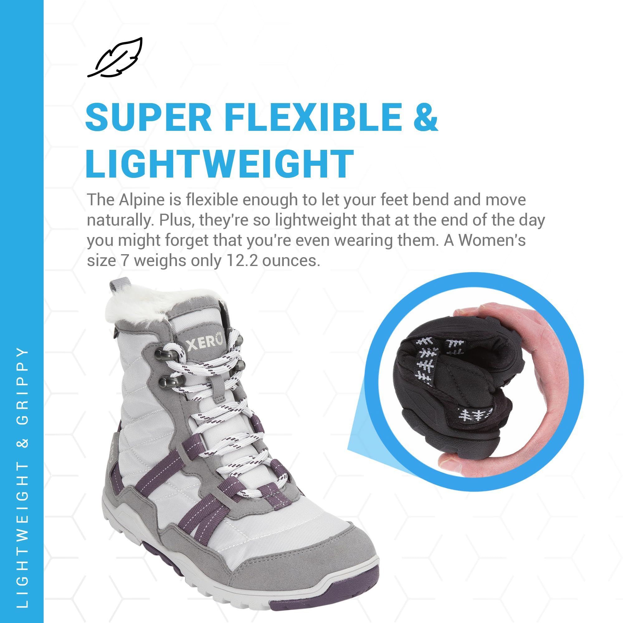 Xero Shoes Alpine Snow Boot - Women's Waterproof Insulated Winter Boots for Hiking, Snowshoeing & Cold Weather Outdoor Activities