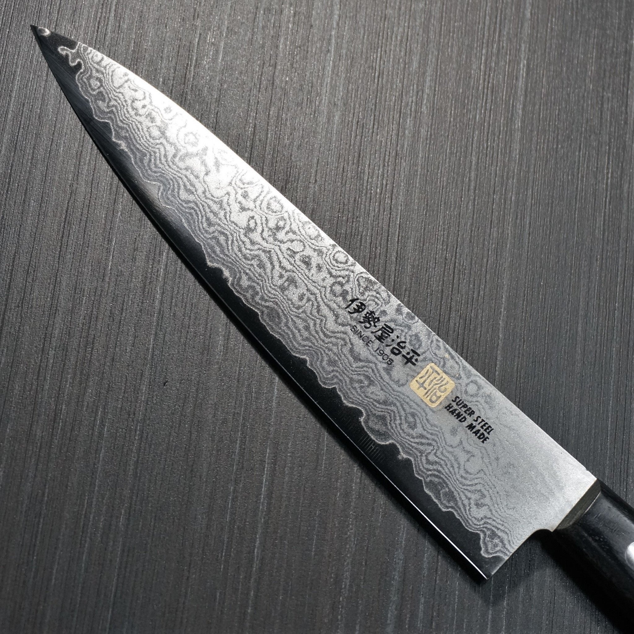 SETO ISEYA 33-Layer Nickel Damascus VG10 Petty Knife 5.9 Inch (150mm) - Japanese Kitchen Knife for Precision Slicing, Fruit Cutting & Food Preparation | Perfect for Home Chefs & Professional Cooking