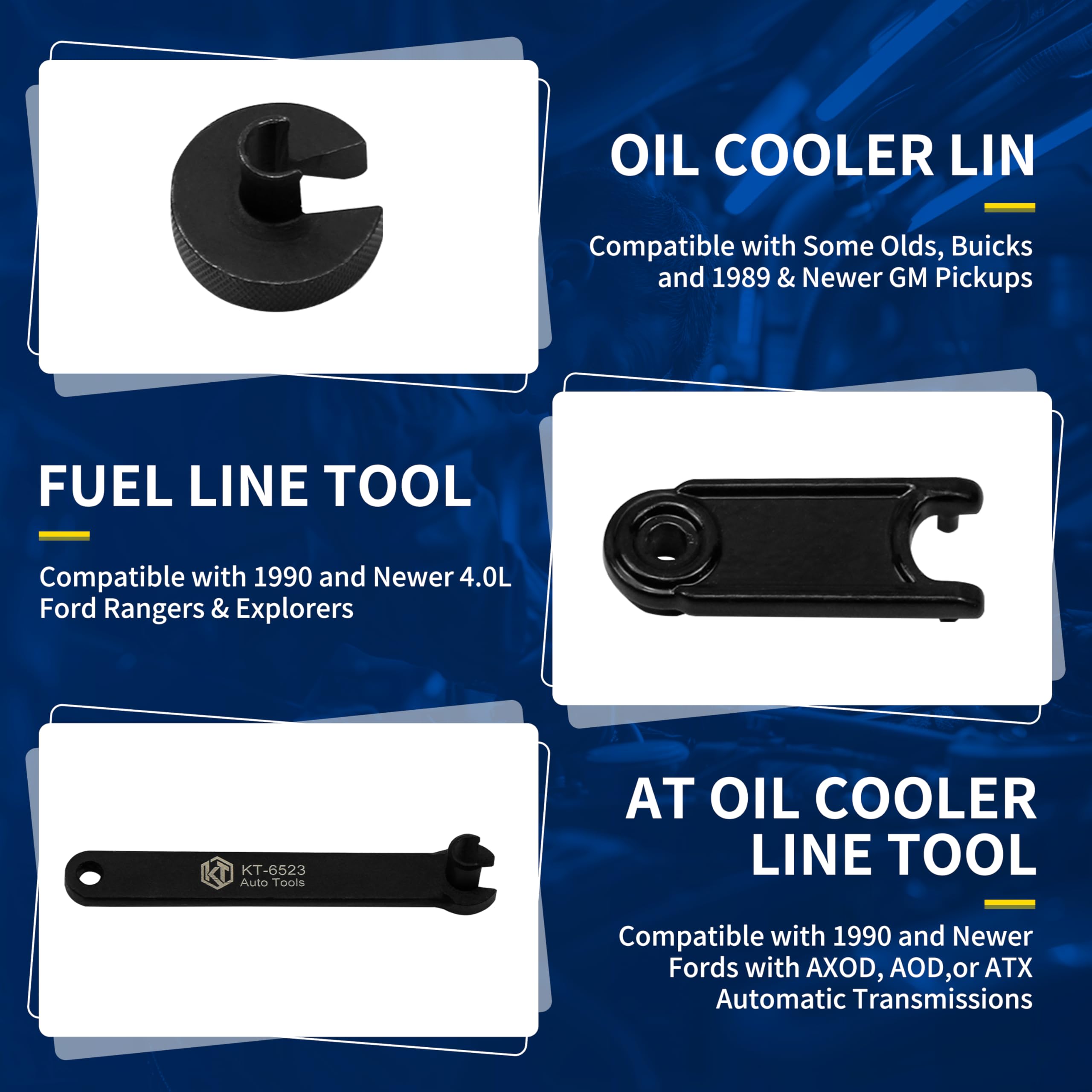 Professional Quick Disconnect Tool Set - Universal Fuel Line & A/C Disconnect Kit for Automotive Repair | Transmission Line Removal Tool for Ford, GM, Toyota & More | Perfect for Mechanics & DIY Car Maintenance