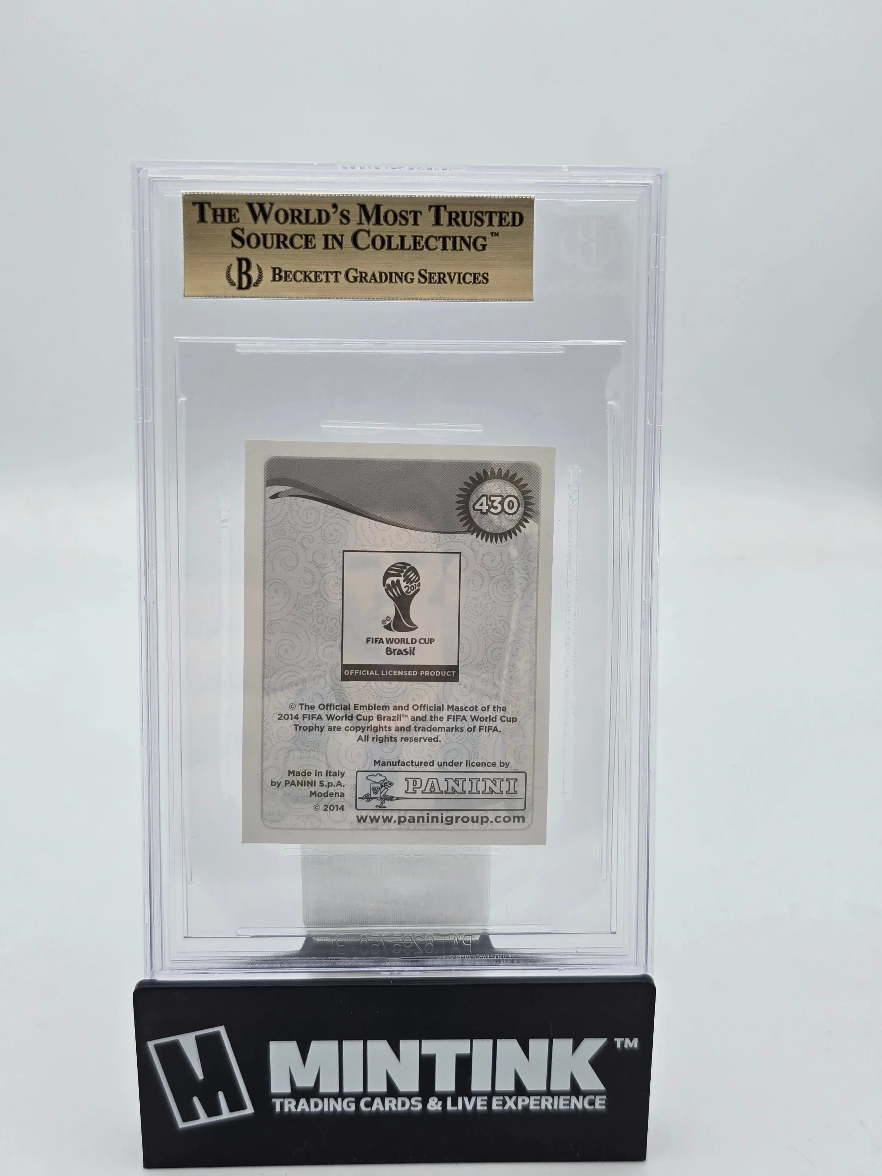2014 Panini FIFA World Cup Lionel Messi #430 Soccer Sticker Card - BGS 9.5 Gem Mint Condition - Perfect for Soccer Collectors and World Cup Memorabilia Fans