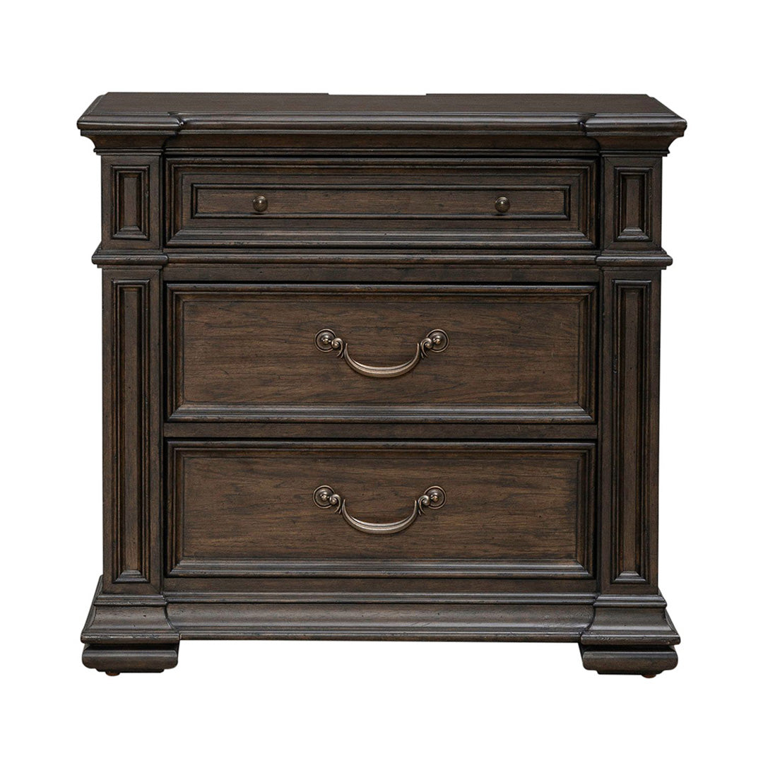 Provence Park Nightstand - Modern Bedside Table with Drawer, Wooden End Table for Bedroom, Living Room & Office - Perfect for Storage & Decor