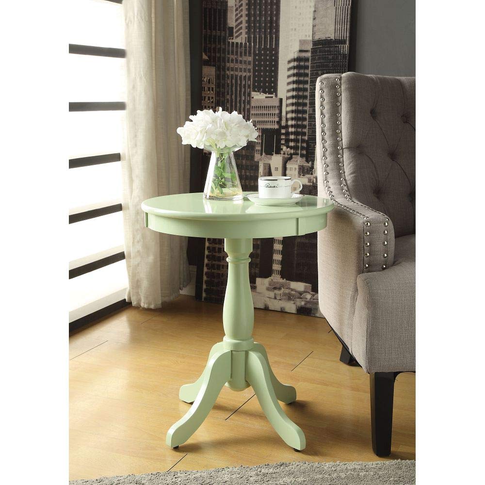 Light Green Side Table - Modern End Table for Couch, Sofa, Telephone Stand or Plant Stand | Perfect for Living Room, Bedroom & Office Decor