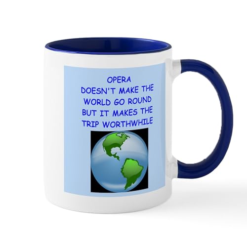 White/Navy Inside - Opera Mug