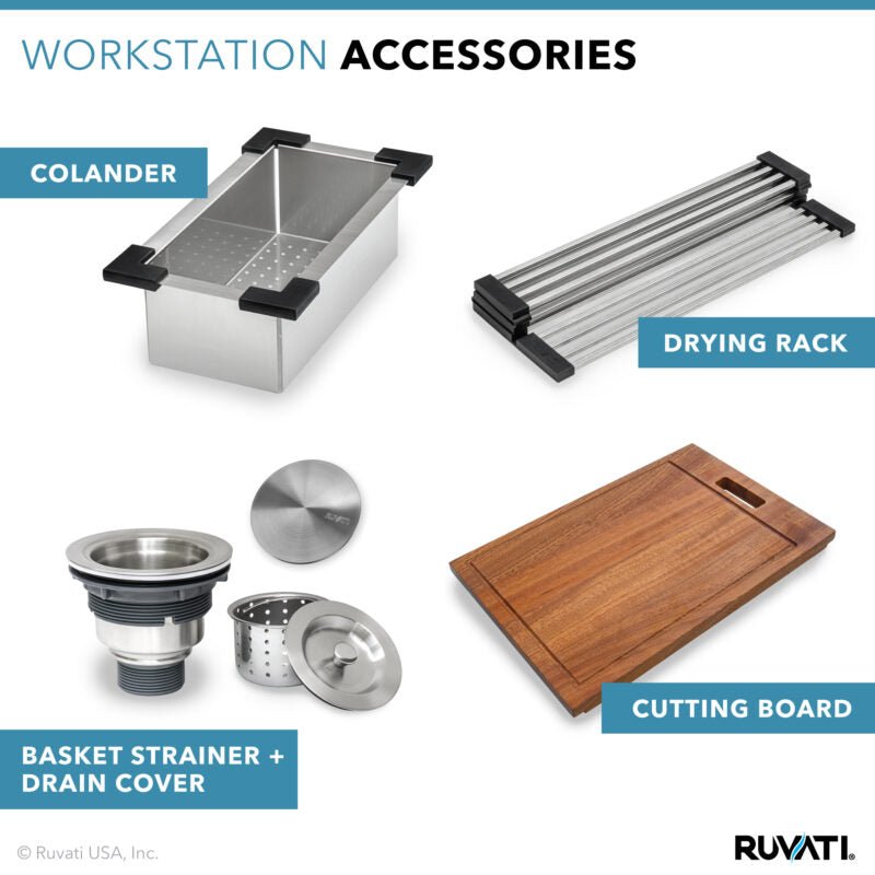 36 Inch Apron Front Farmhouse Kitchen Sink - 16 Gauge Stainless Steel Single Bowl Workstation - Perfect for Modern Farmhouse, Rustic & Country Style Kitchens